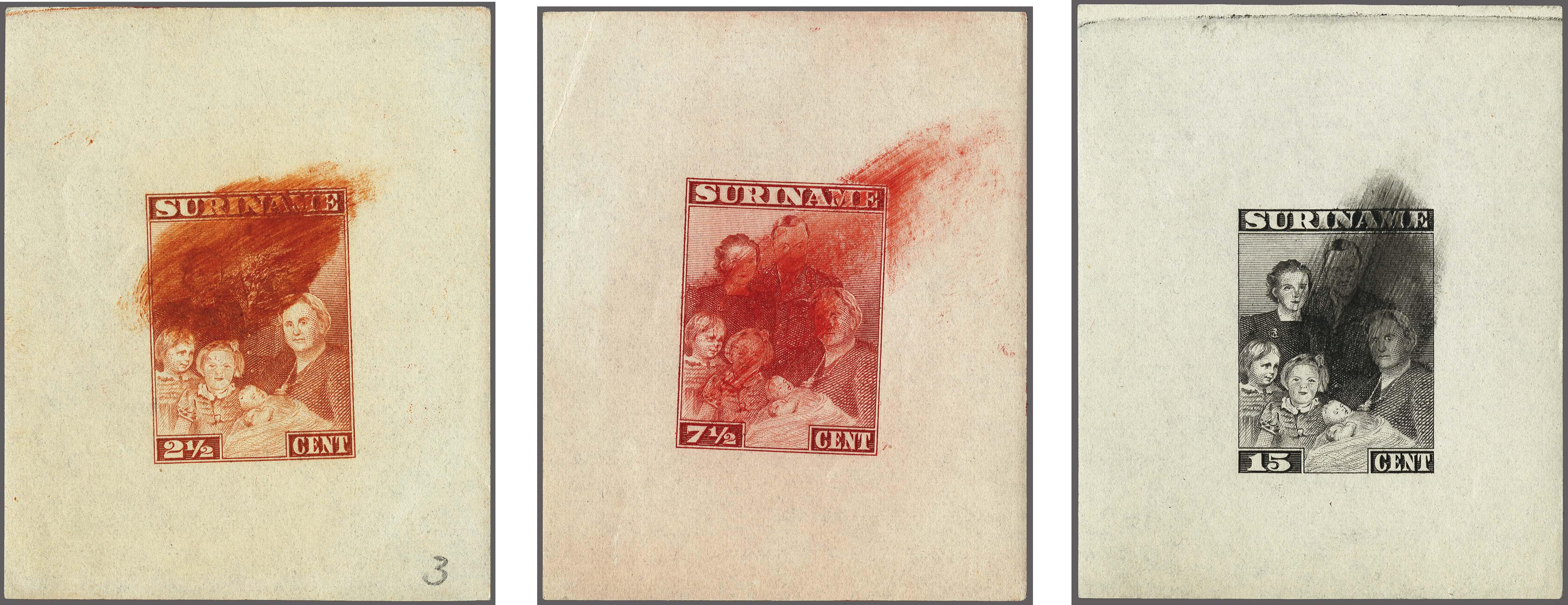 Lot 3428 - Netherlands and former colonies surinam -  Corinphila Veilingen Auction 250-253 - Day 4 - Proofs of Netherlands former colonies