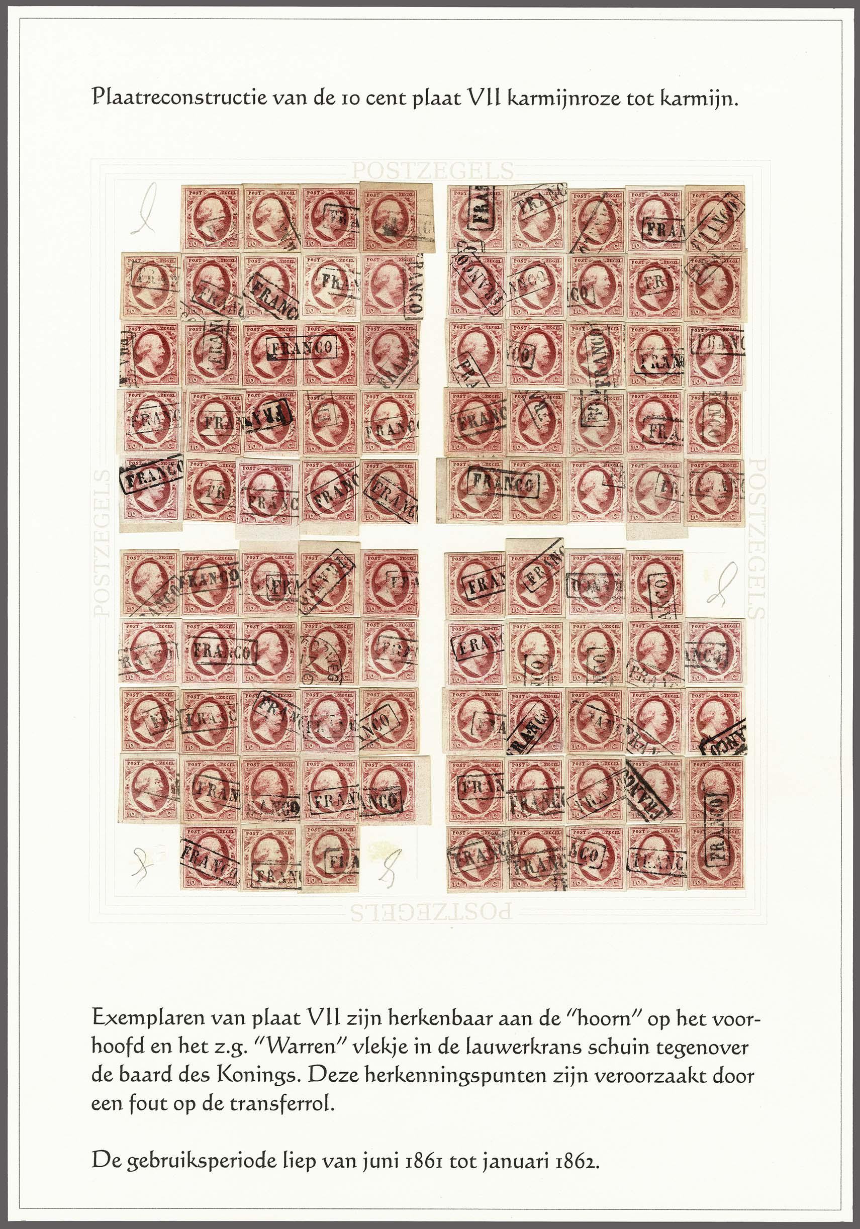 Lot 4151 - Netherlands and former colonies NL 1852 King William III -  Corinphila Veilingen Auction 250-253 - Day 4 - Proofs of Netherlands former colonies