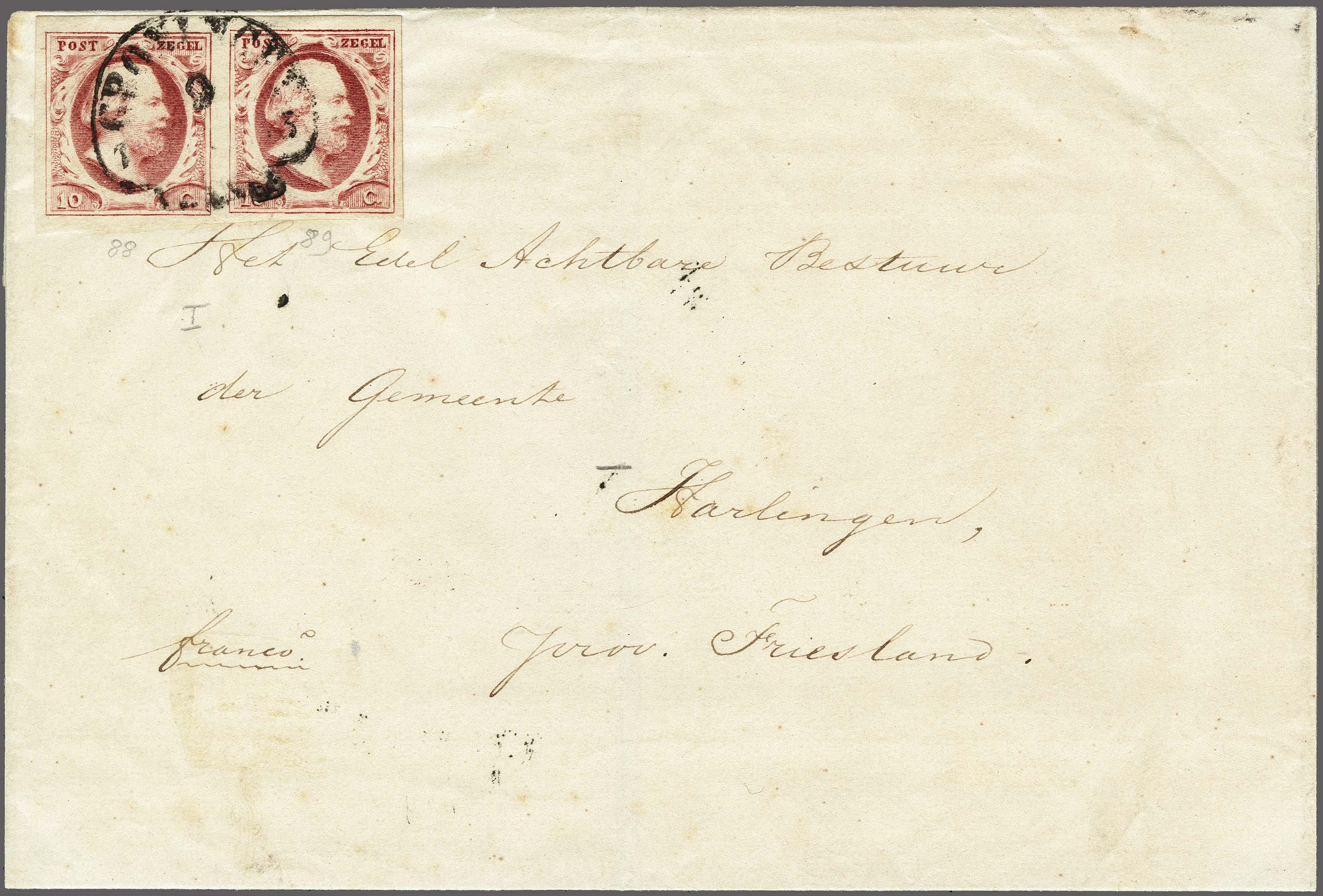Lot 4191 - Netherlands and former colonies NL 1852 King William III - Corinphila Veilingen Auction 250-253 - Day 4 - Proofs of Netherlands former colonies Lot 4191 - Netherlands and former colonies NL 1852 King William III - Corinphila Veilingen Auction 250-253 - Day 4 - Proofs of Netherlands former colonies
