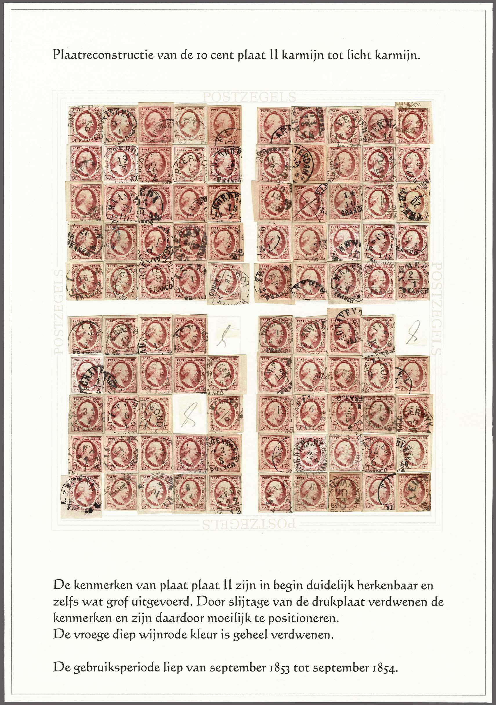 Lot 4145 - Netherlands and former colonies NL 1852 King William III -  Corinphila Veilingen Auction 250-253 - Day 4 - Proofs of Netherlands former colonies