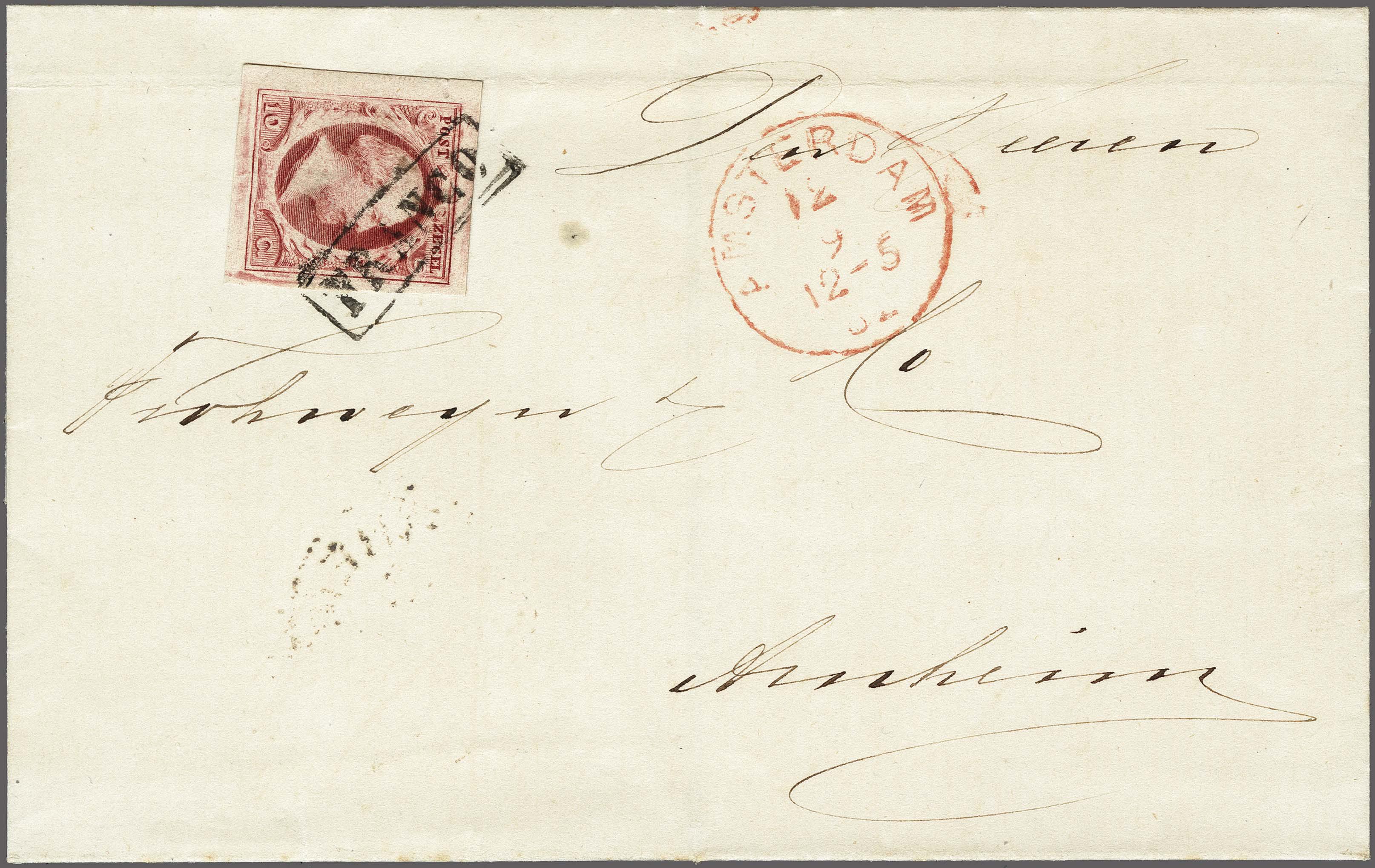 Lot 4213 - Netherlands and former colonies NL 1852 King William III -  Corinphila Veilingen Auction 250-253 - Day 4 - Proofs of Netherlands former colonies