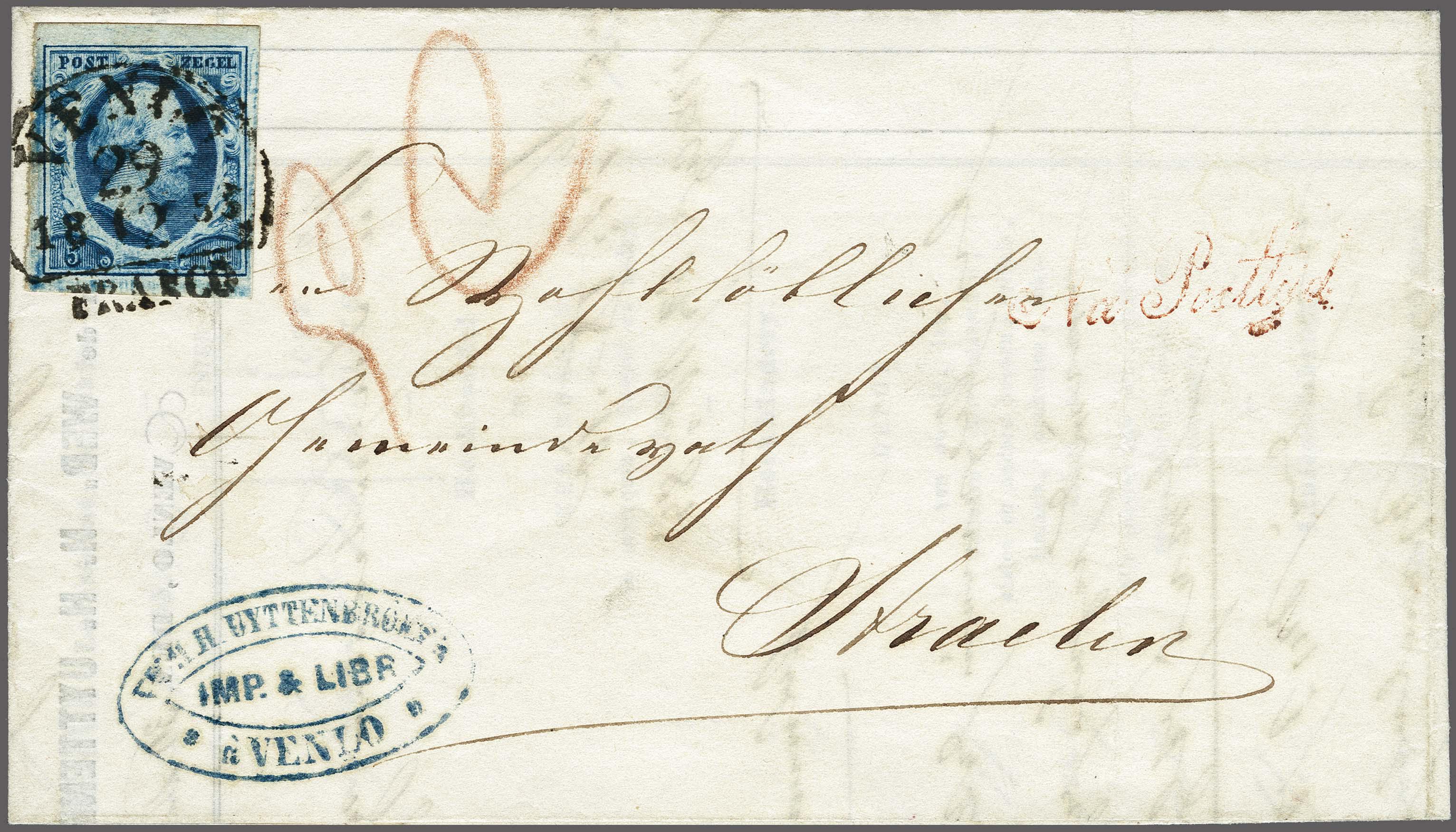 Lot 4173 - Netherlands and former colonies NL 1852 King William III - Corinphila Veilingen Auction 250-253 - Day 4 - Proofs of Netherlands former colonies Lot 4173 - Netherlands and former colonies NL 1852 King William III - Corinphila Veilingen Auction 250-253 - Day 4 - Proofs of Netherlands former colonies