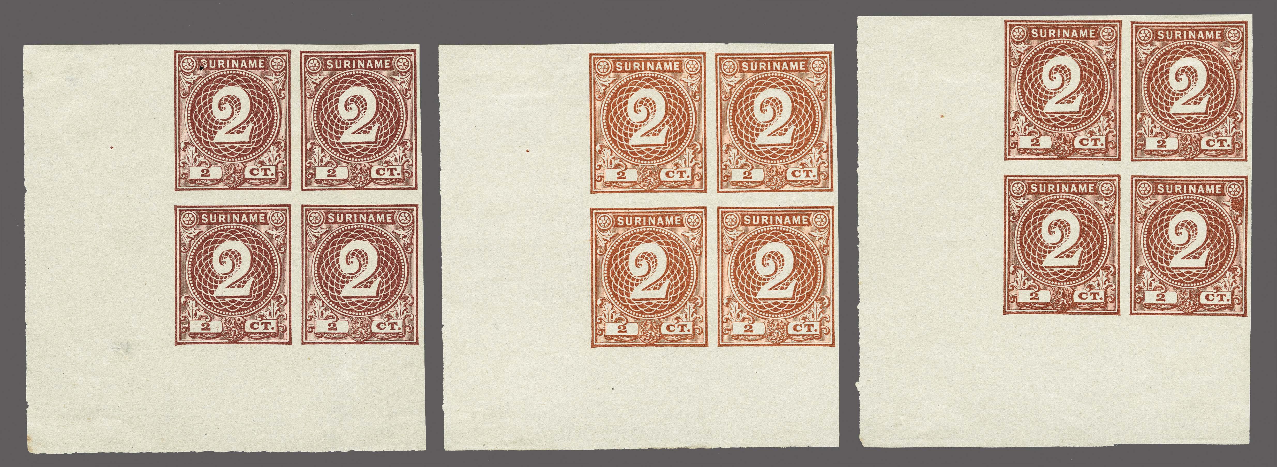 Lot 3406 - Netherlands and former colonies surinam - Corinphila Veilingen Auction 250-253 - Day 4 - Proofs of Netherlands former colonies Lot 3406 - Netherlands and former colonies surinam - Corinphila Veilingen Auction 250-253 - Day 4 - Proofs of Netherlands former colonies