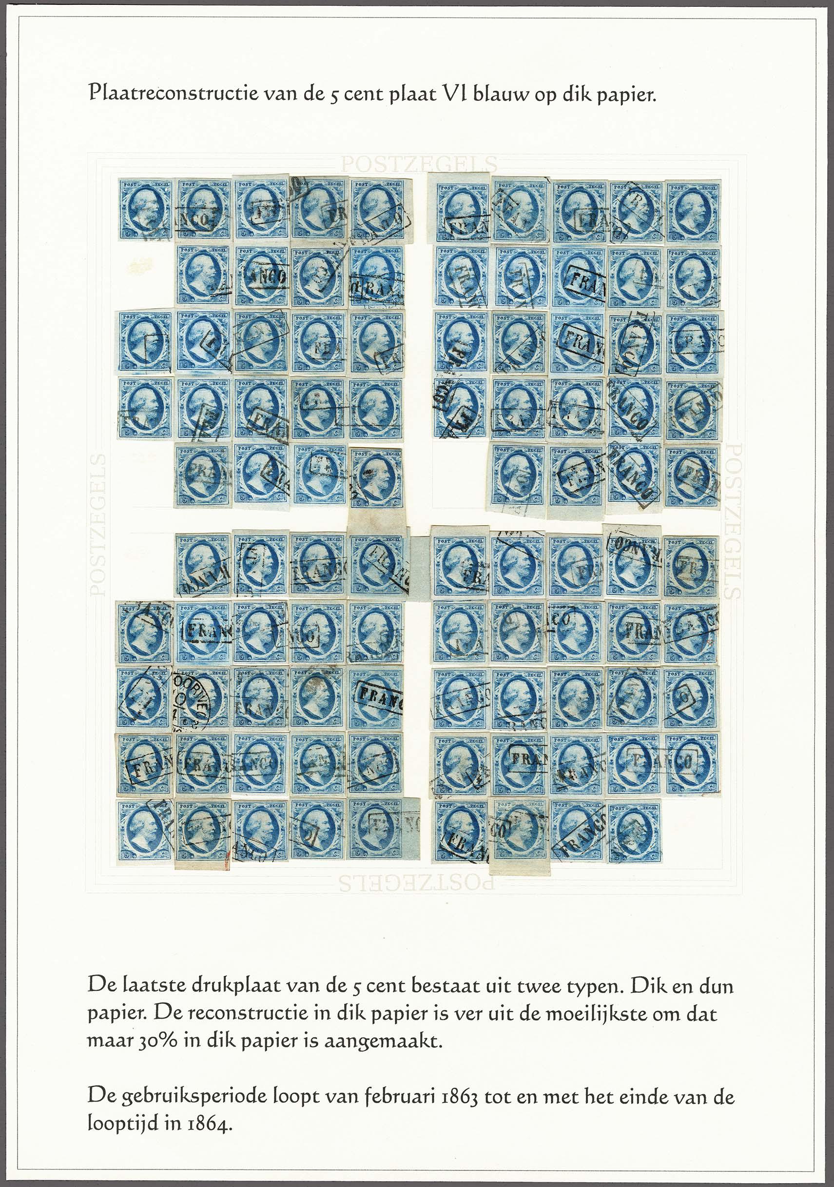 Lot 4141 - Netherlands and former colonies NL 1852 King William III -  Corinphila Veilingen Auction 250-253 - Day 4 - Proofs of Netherlands former colonies