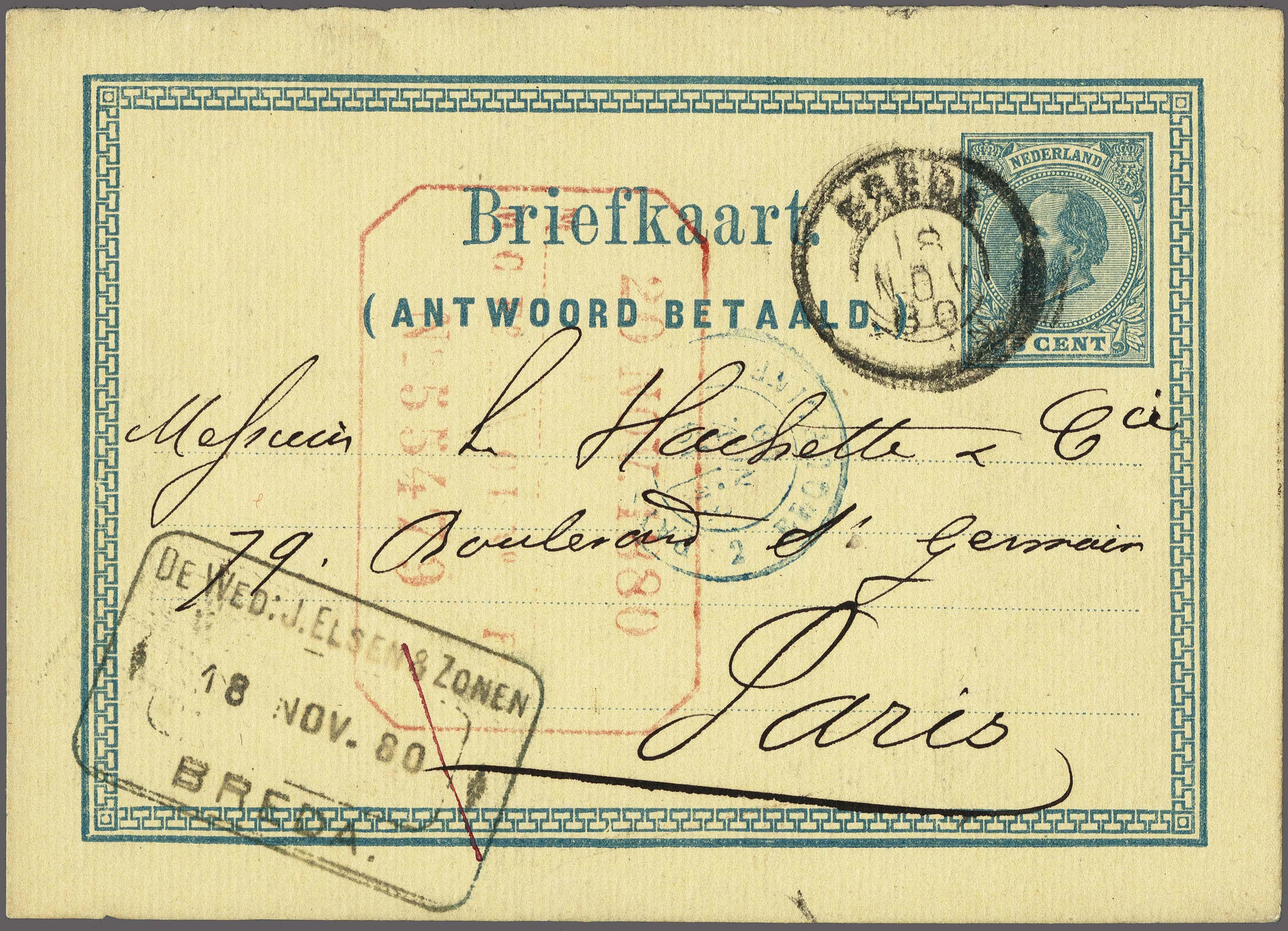 Lot 2574 - Netherlands and former colonies Netherlands - Corinphila Veilingen Auction 250-253 - Day 3 - Netherlands and former colonies - Single lots & Picture postcards Lot 2574 - Netherlands and former colonies Netherlands - Corinphila Veilingen Auction 250-253 - Day 3 - Netherlands and former colonies - Single lots & Picture postcards