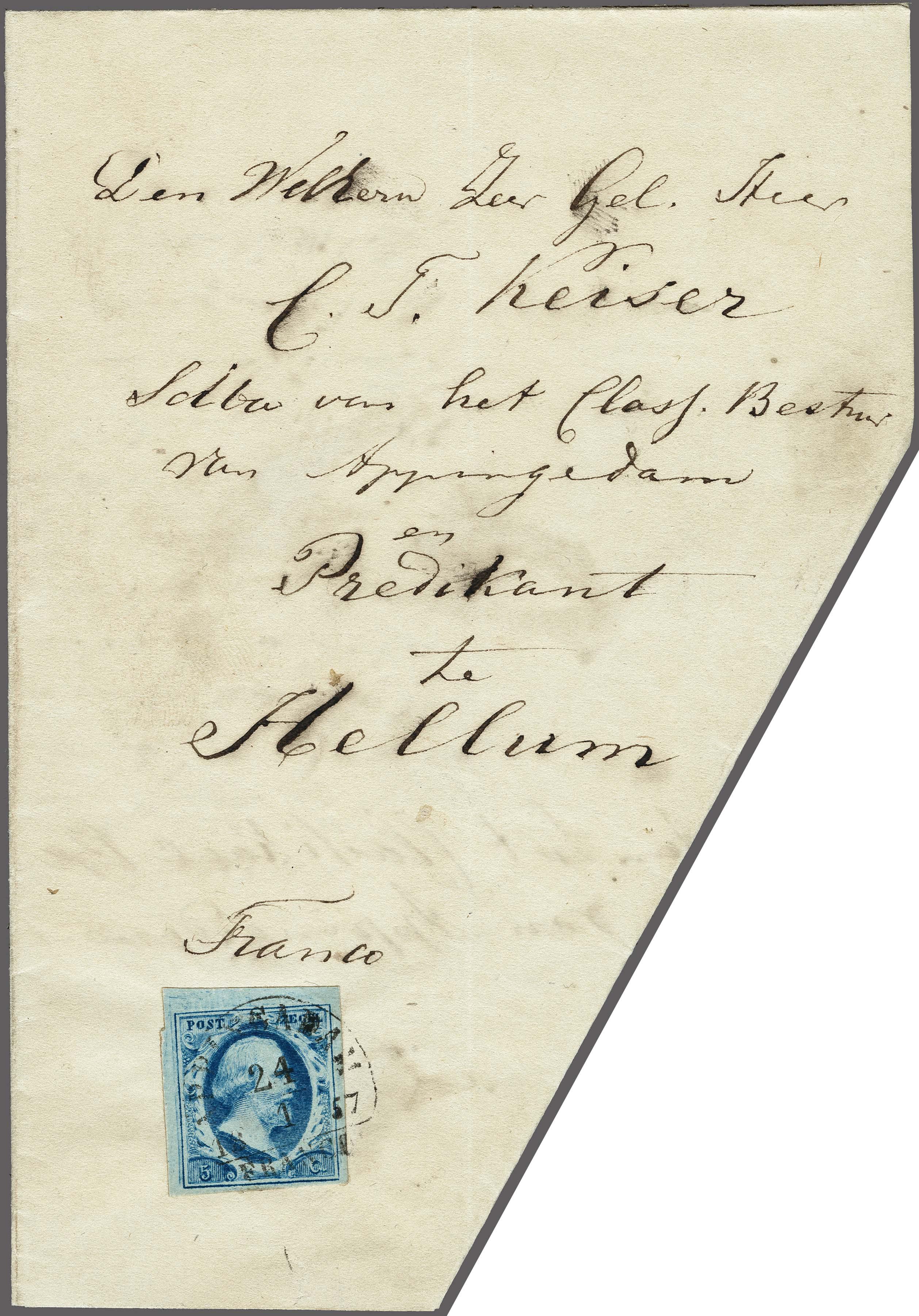 Lot 4177 - Netherlands and former colonies NL 1852 King William III - Corinphila Veilingen Auction 250-253 - Day 4 - Proofs of Netherlands former colonies Lot 4177 - Netherlands and former colonies NL 1852 King William III - Corinphila Veilingen Auction 250-253 - Day 4 - Proofs of Netherlands former colonies
