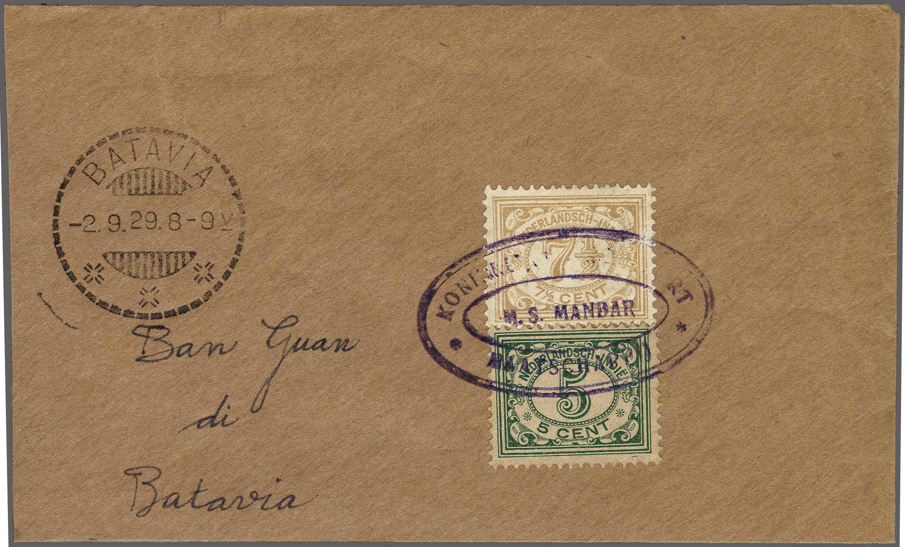 Lot 2706 - Netherlands and former colonies DEI KPM cancellation -  Corinphila Veilingen Auction 250-253 - Day 3 - Netherlands and former colonies - Single lots & Picture postcards