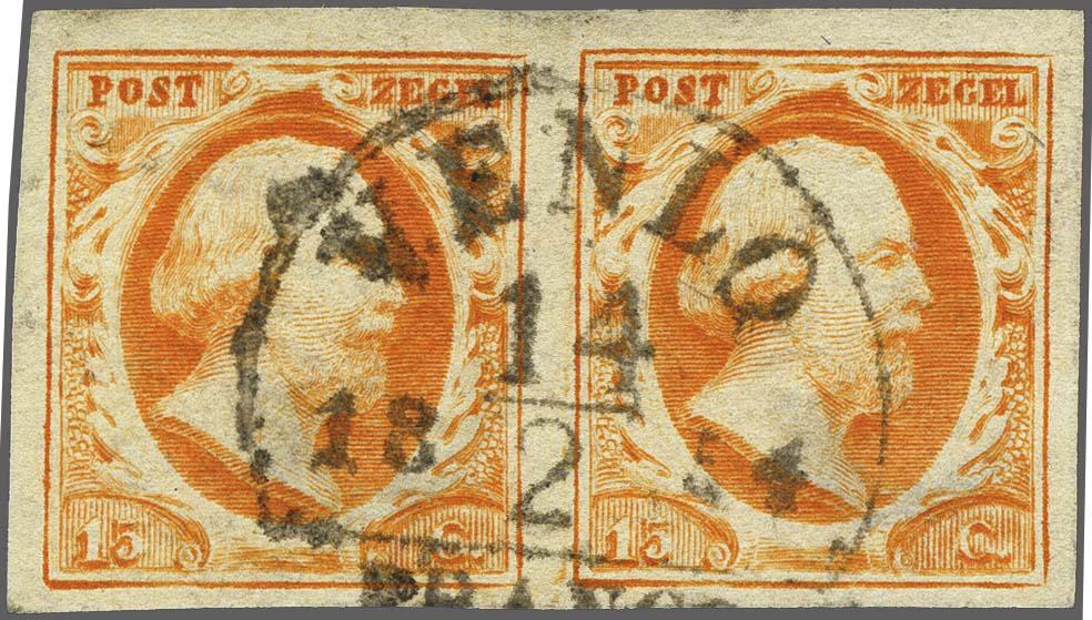 Lot 4285 - Netherlands and former colonies NL Semi-circular Cancellation - Corinphila Veilingen Auction 250-253 - Day 4 - Proofs of Netherlands former colonies Lot 4285 - Netherlands and former colonies NL Semi-circular Cancellation - Corinphila Veilingen Auction 250-253 - Day 4 - Proofs of Netherlands former colonies
