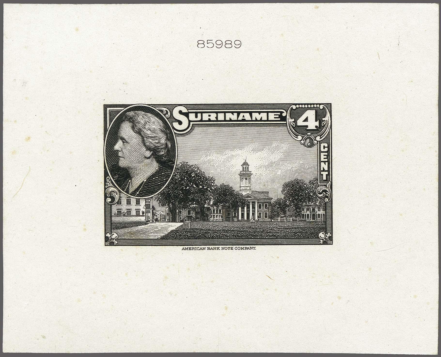 Lot 3436 - Netherlands and former colonies surinam -  Corinphila Veilingen Auction 250-253 - Day 4 - Proofs of Netherlands former colonies