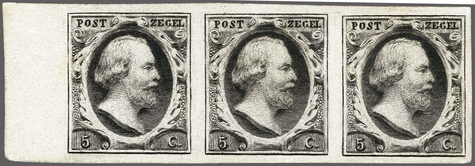 Lot 3809 - Netherlands and former colonies NL 1852 King William III - Corinphila Veilingen Auction 250-253 - Day 4 - Proofs of Netherlands former colonies Lot 3809 - Netherlands and former colonies NL 1852 King William III - Corinphila Veilingen Auction 250-253 - Day 4 - Proofs of Netherlands former colonies