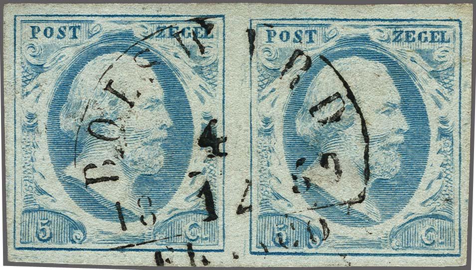 Lot 4251 - Netherlands and former colonies NL Semi-circular Cancellation - Corinphila Veilingen Auction 250-253 - Day 4 - Proofs of Netherlands former colonies Lot 4251 - Netherlands and former colonies NL Semi-circular Cancellation - Corinphila Veilingen Auction 250-253 - Day 4 - Proofs of Netherlands former colonies