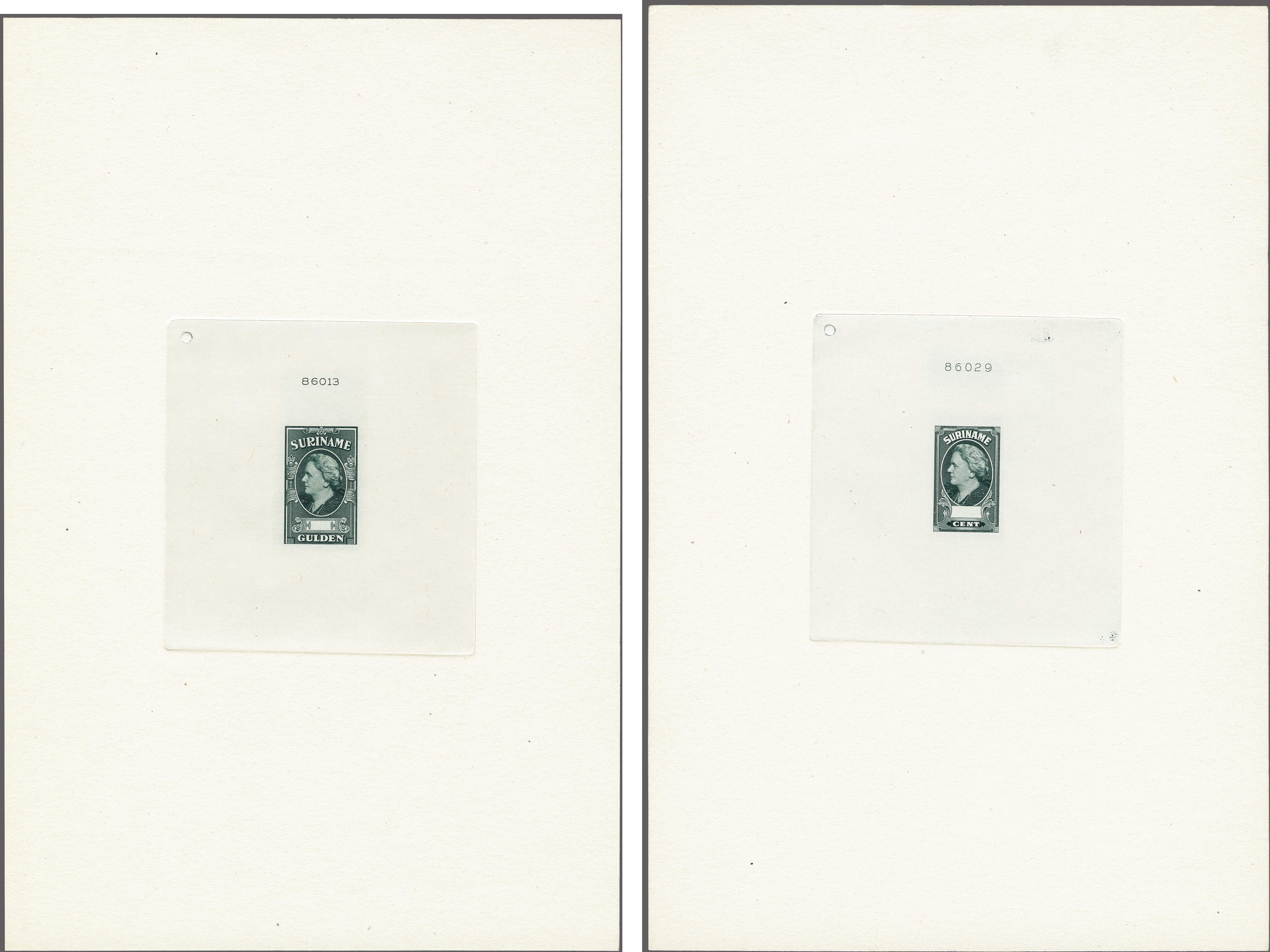Lot 3438 - Netherlands and former colonies surinam -  Corinphila Veilingen Auction 250-253 - Day 4 - Proofs of Netherlands former colonies