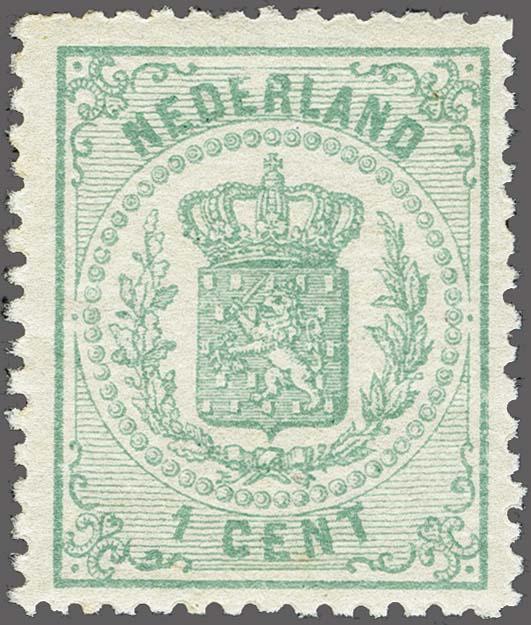 Lot 2539 - Netherlands and former colonies NL 1869 Coat of Arms -  Corinphila Veilingen Auction 250-253 - Day 3 - Netherlands and former colonies - Single lots & Picture postcards
