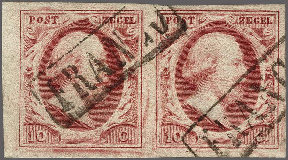 Lot 4080 - Netherlands and former colonies NL 1852 King William III - Corinphila Veilingen Auction 250-253 - Day 4 - Proofs of Netherlands former colonies Lot 4080 - Netherlands and former colonies NL 1852 King William III - Corinphila Veilingen Auction 250-253 - Day 4 - Proofs of Netherlands former colonies