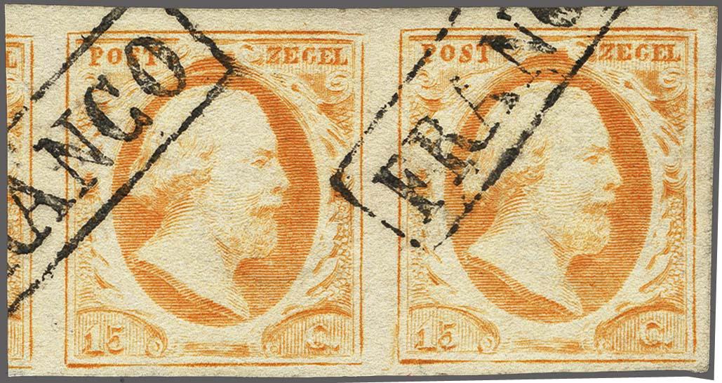 Lot 4123 - Netherlands and former colonies NL 1852 King William III -  Corinphila Veilingen Auction 250-253 - Day 4 - Proofs of Netherlands former colonies
