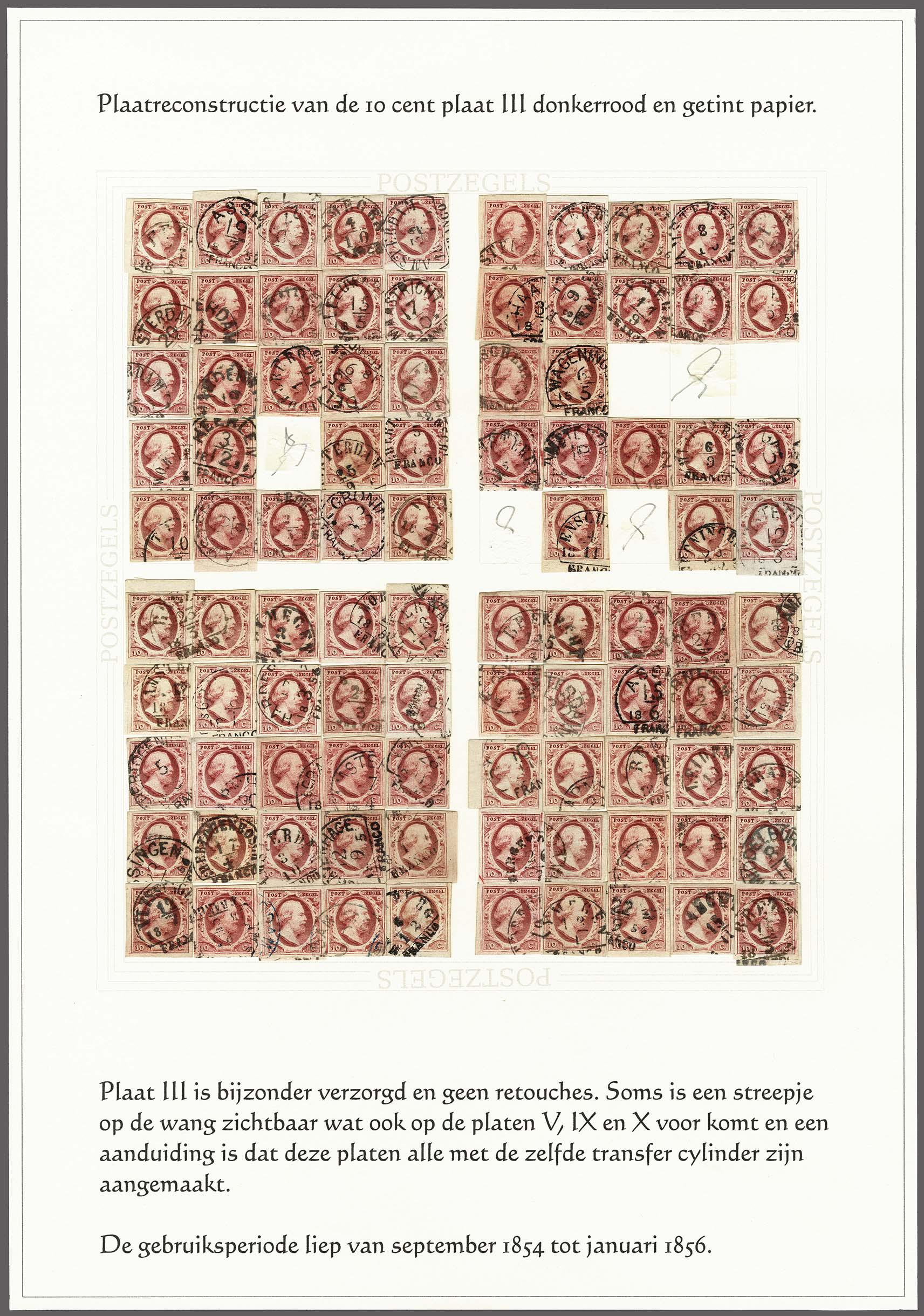 Lot 4146 - Netherlands and former colonies NL 1852 King William III -  Corinphila Veilingen Auction 250-253 - Day 4 - Proofs of Netherlands former colonies