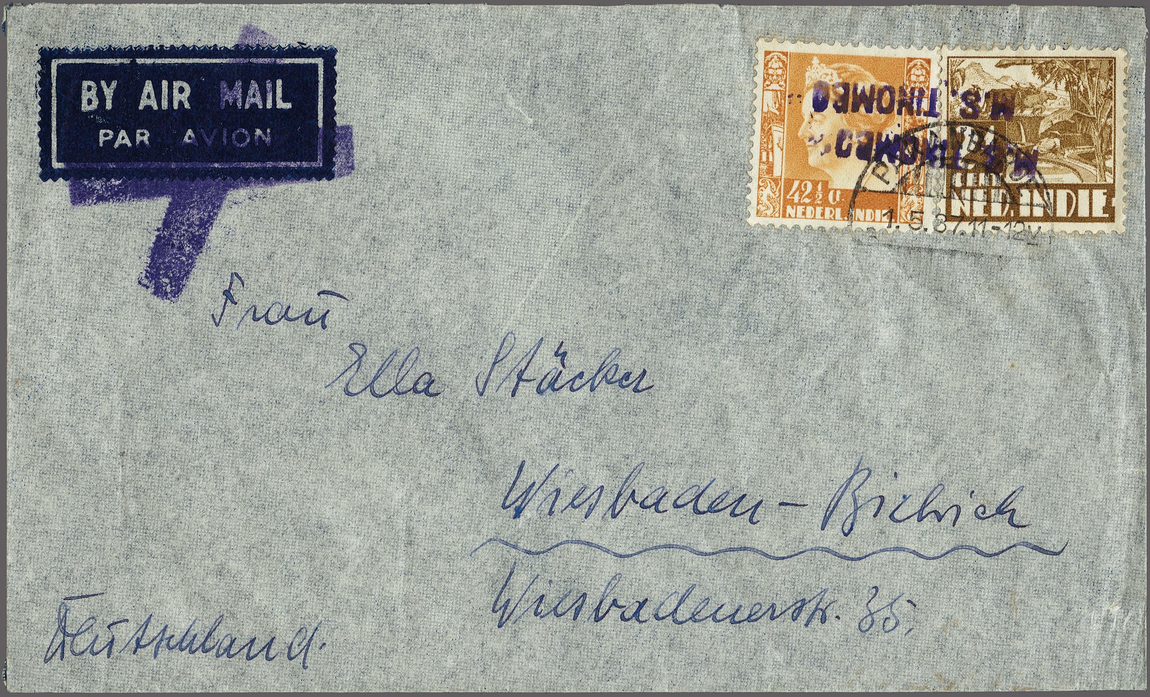 Lot 2717 - Netherlands and former colonies DEI KPM cancellation -  Corinphila Veilingen Auction 250-253 - Day 3 - Netherlands and former colonies - Single lots & Picture postcards