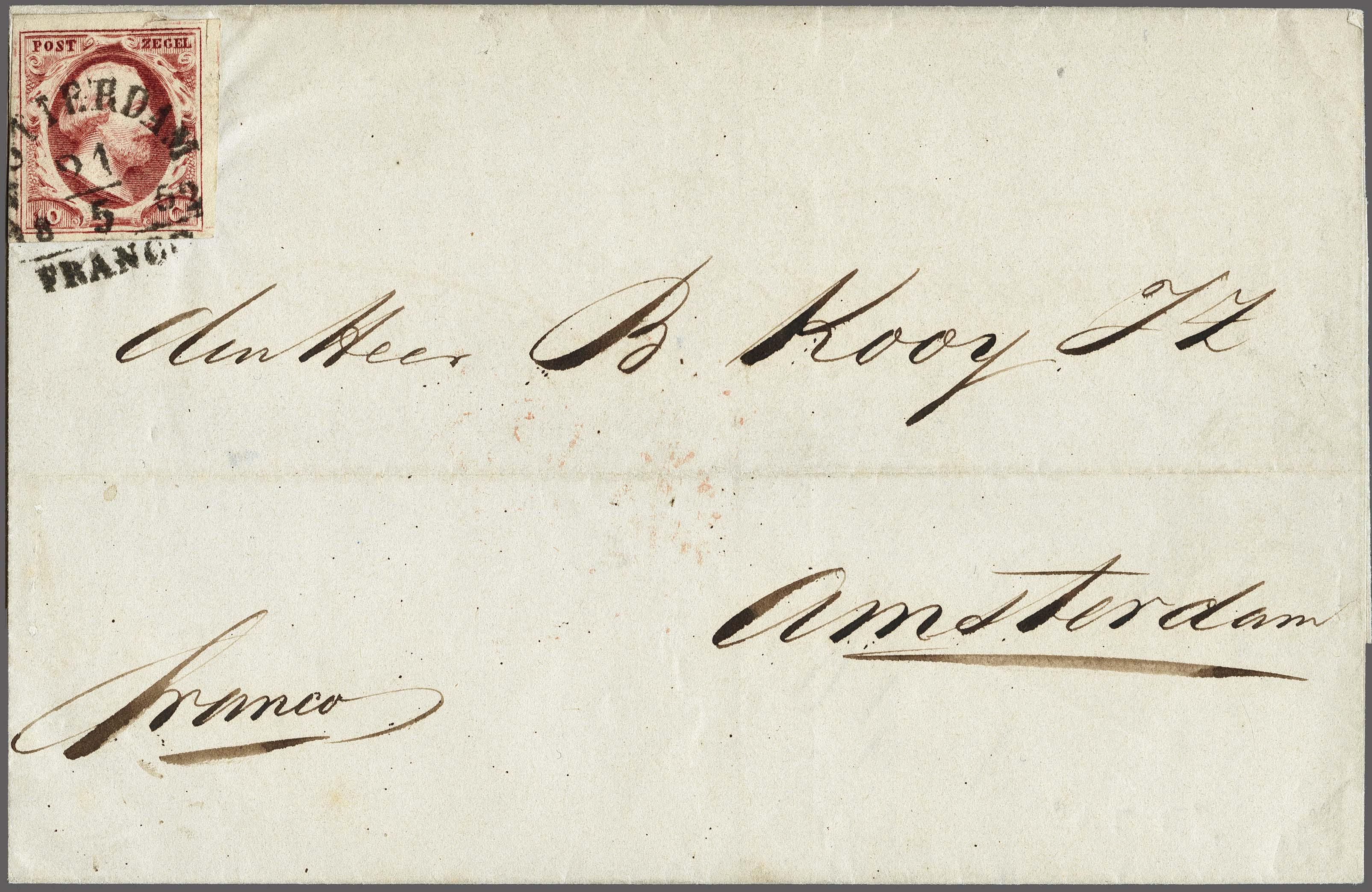 Lot 4194 - Netherlands and former colonies NL 1852 King William III - Corinphila Veilingen Auction 250-253 - Day 4 - Proofs of Netherlands former colonies Lot 4194 - Netherlands and former colonies NL 1852 King William III - Corinphila Veilingen Auction 250-253 - Day 4 - Proofs of Netherlands former colonies