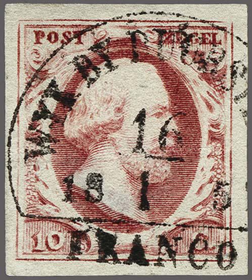 Lot 2534 - Netherlands and former colonies NL Semi-circular Cancellation -  Corinphila Veilingen Auction 250-253 - Day 3 - Netherlands and former colonies - Single lots & Picture postcards