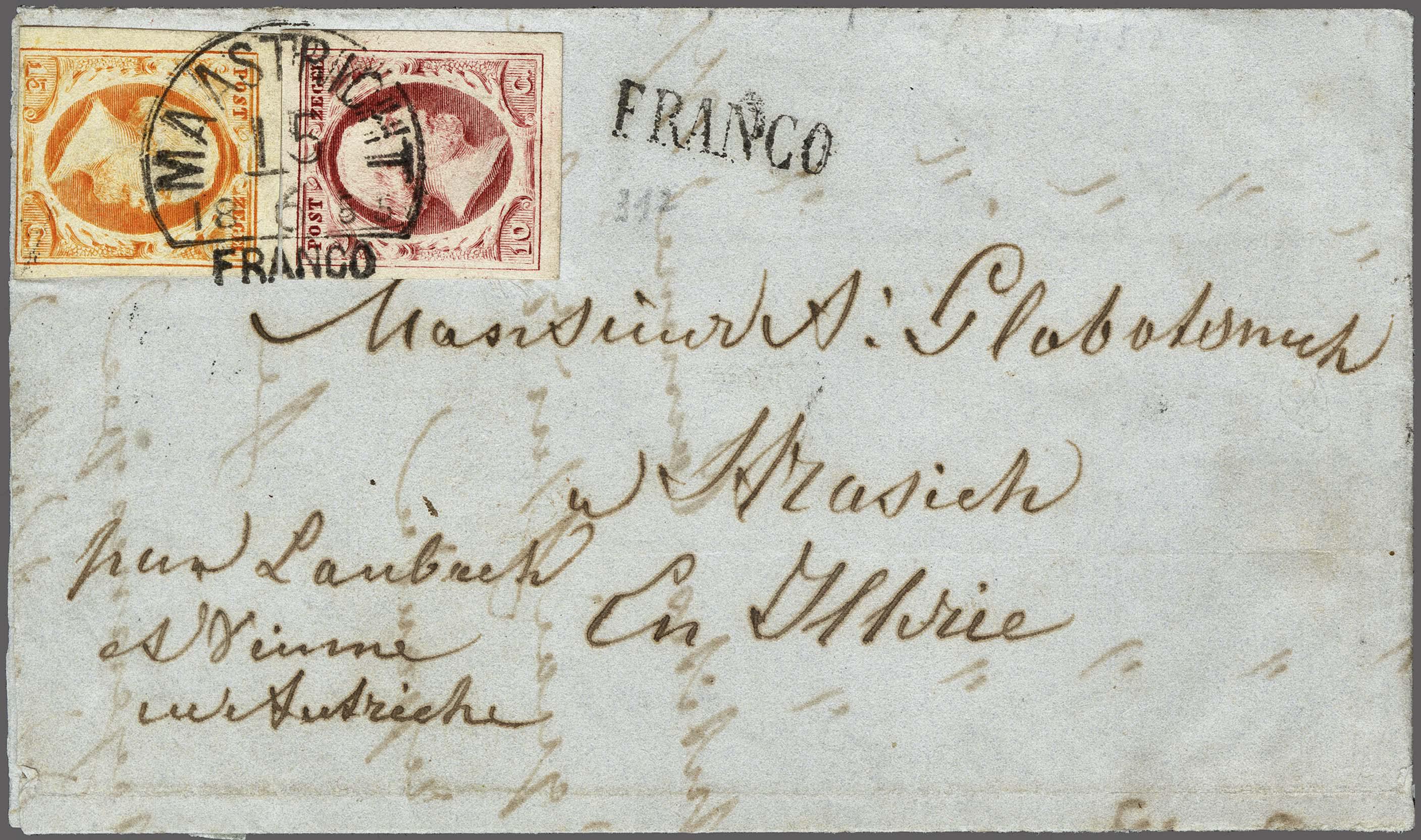 Lot 4193 - Netherlands and former colonies NL 1852 King William III - Corinphila Veilingen Auction 250-253 - Day 4 - Proofs of Netherlands former colonies Lot 4193 - Netherlands and former colonies NL 1852 King William III - Corinphila Veilingen Auction 250-253 - Day 4 - Proofs of Netherlands former colonies