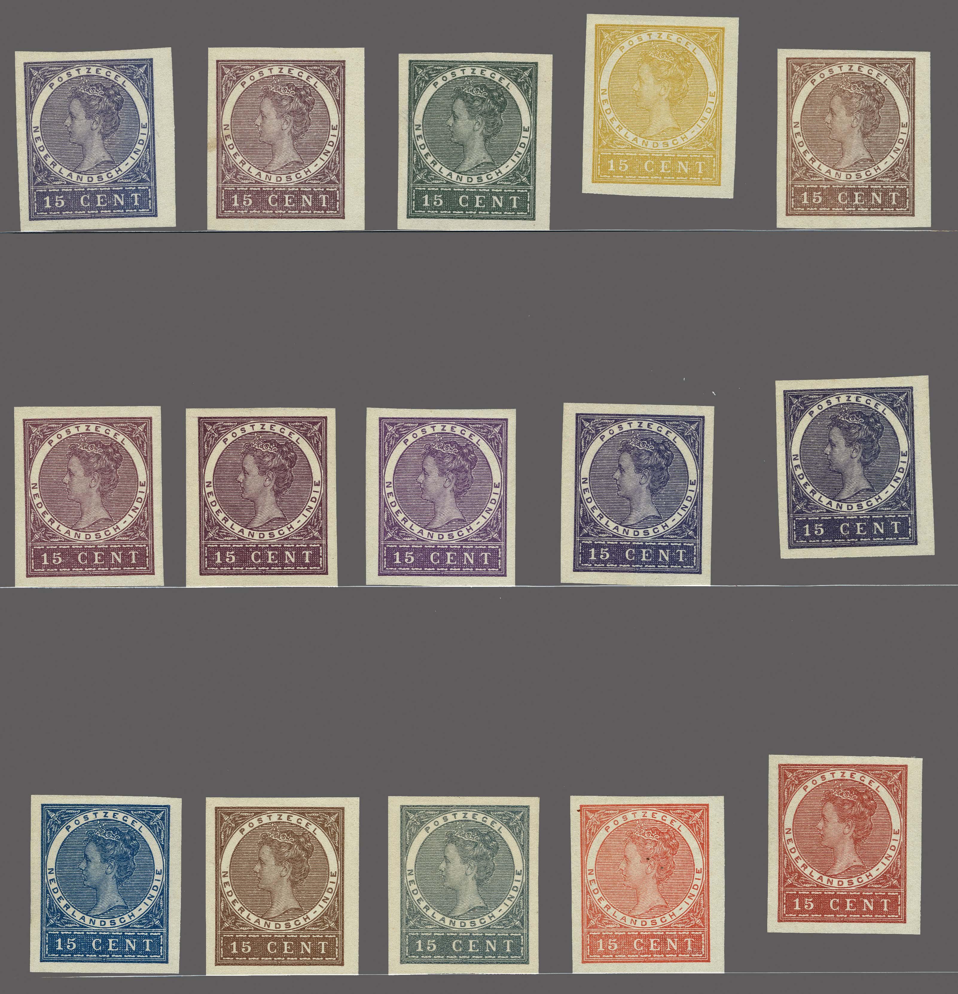 Lot 3315 - Netherlands and former colonies Netherlands Indies -  Corinphila Veilingen Auction 250-253 - Day 4 - Proofs of Netherlands former colonies