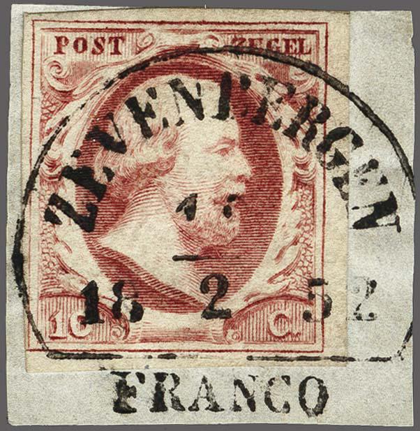 Lot 4293 - Netherlands and former colonies NL Semi-circular Cancellation - Corinphila Veilingen Auction 250-253 - Day 4 - Proofs of Netherlands former colonies Lot 4293 - Netherlands and former colonies NL Semi-circular Cancellation - Corinphila Veilingen Auction 250-253 - Day 4 - Proofs of Netherlands former colonies