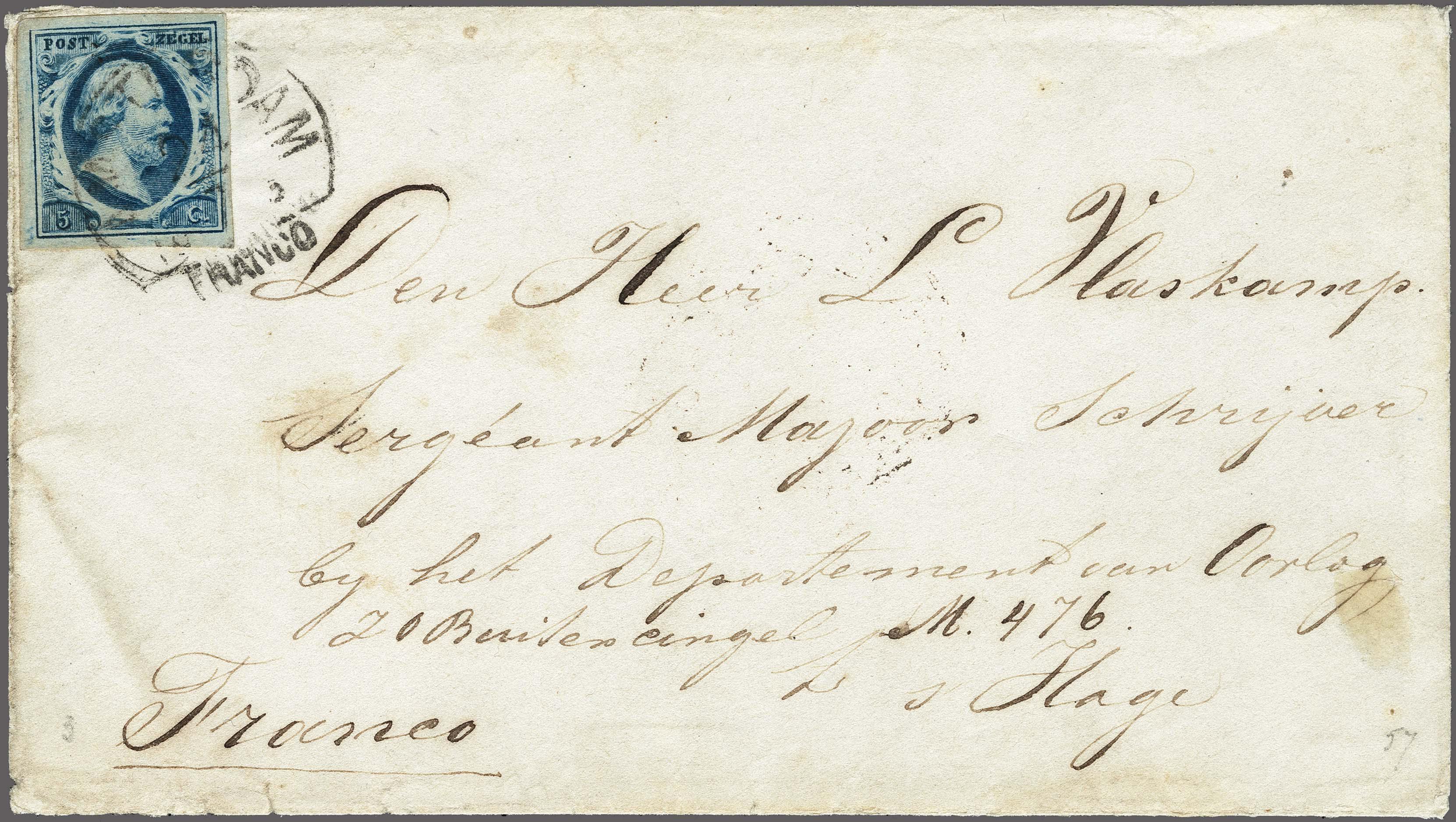 Lot 4179 - Netherlands and former colonies NL 1852 King William III - Corinphila Veilingen Auction 250-253 - Day 4 - Proofs of Netherlands former colonies Lot 4179 - Netherlands and former colonies NL 1852 King William III - Corinphila Veilingen Auction 250-253 - Day 4 - Proofs of Netherlands former colonies