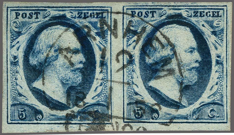 Lot 4250 - Netherlands and former colonies NL Semi-circular Cancellation - Corinphila Veilingen Auction 250-253 - Day 4 - Proofs of Netherlands former colonies Lot 4250 - Netherlands and former colonies NL Semi-circular Cancellation - Corinphila Veilingen Auction 250-253 - Day 4 - Proofs of Netherlands former colonies