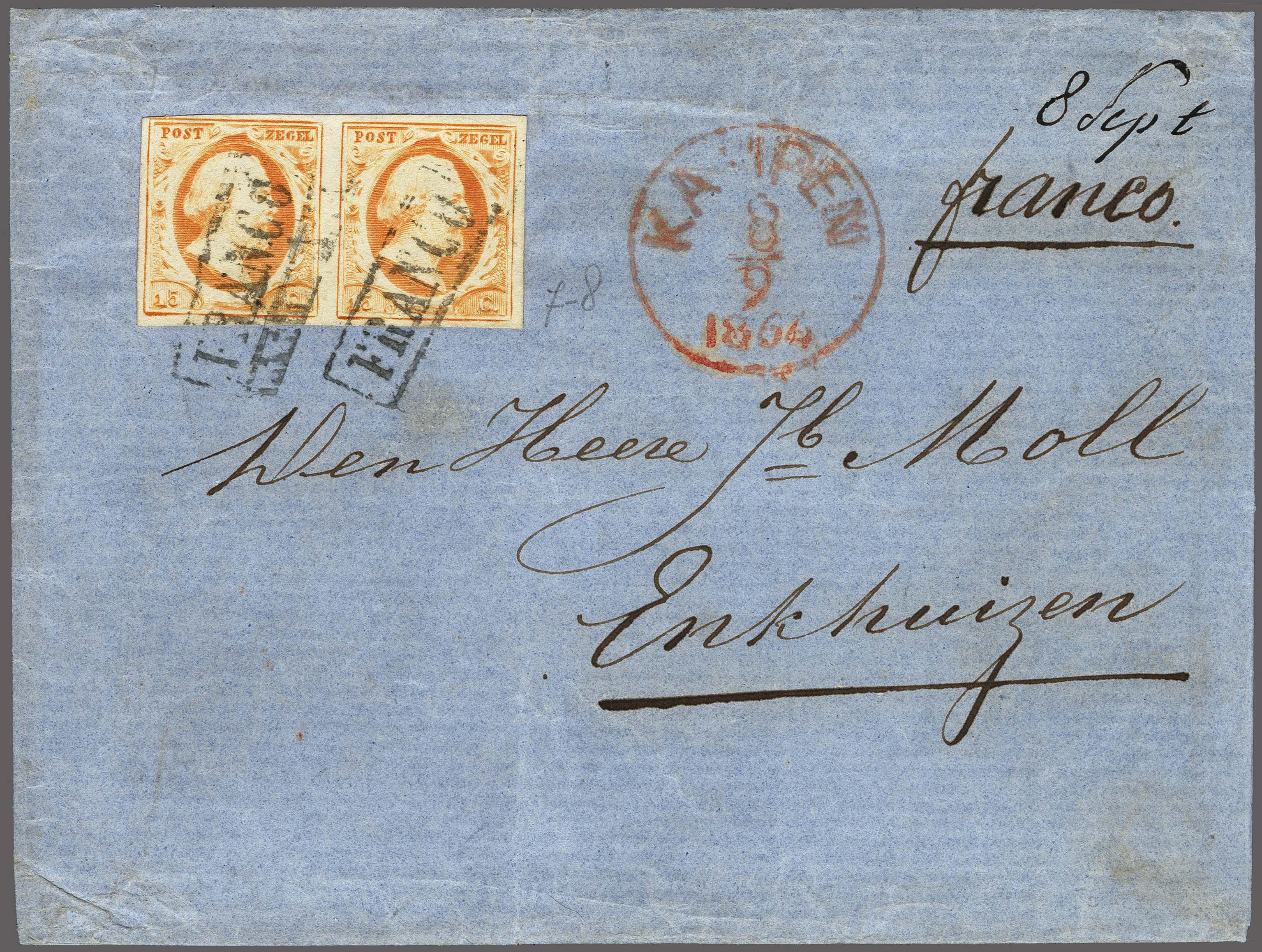 Lot 4233 - Netherlands and former colonies NL 1852 King William III - Corinphila Veilingen Auction 250-253 - Day 4 - Proofs of Netherlands former colonies Lot 4233 - Netherlands and former colonies NL 1852 King William III - Corinphila Veilingen Auction 250-253 - Day 4 - Proofs of Netherlands former colonies
