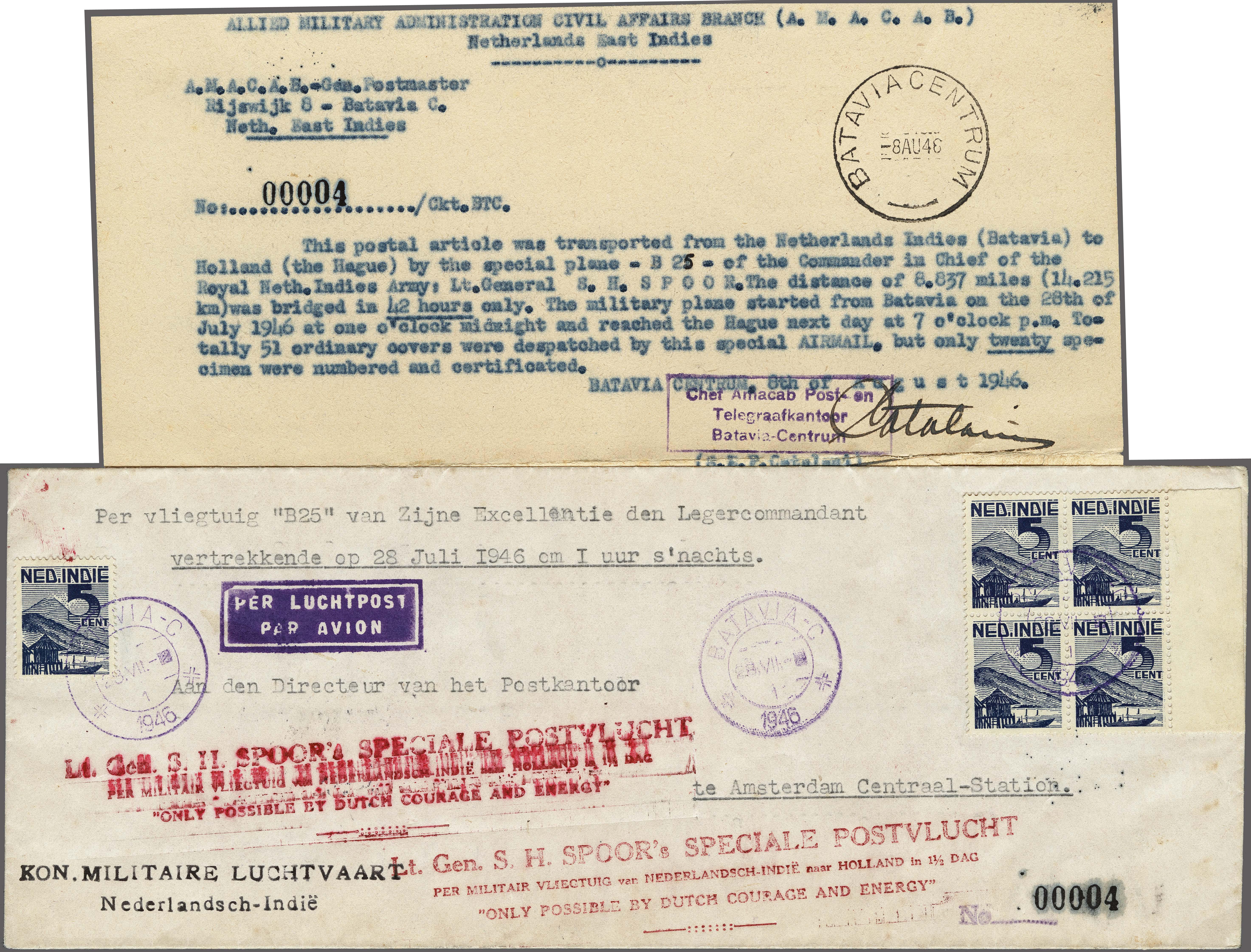 Lot 2761 - Netherlands and former colonies Netherlands Indies -  Corinphila Veilingen Auction 250-253 - Day 3 - Netherlands and former colonies - Single lots & Picture postcards