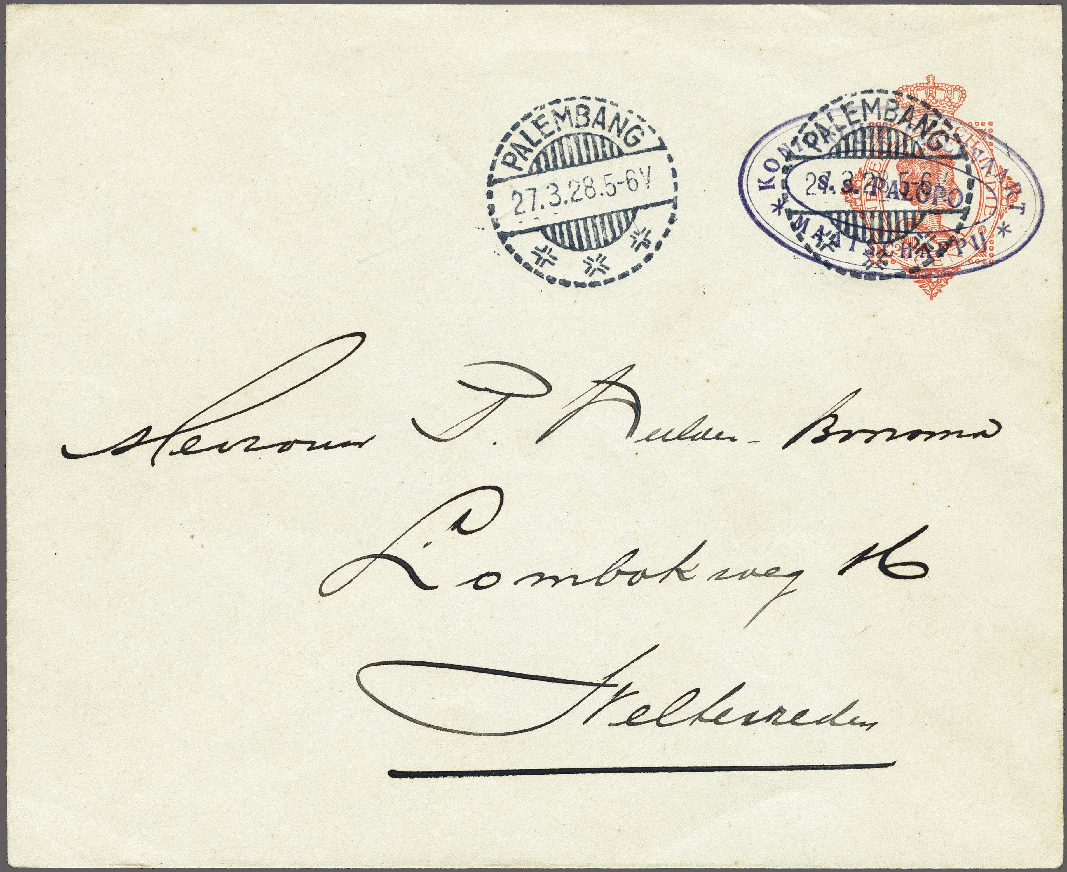 Lot 2710 - Netherlands and former colonies DEI KPM cancellation -  Corinphila Veilingen Auction 250-253 - Day 3 - Netherlands and former colonies - Single lots & Picture postcards