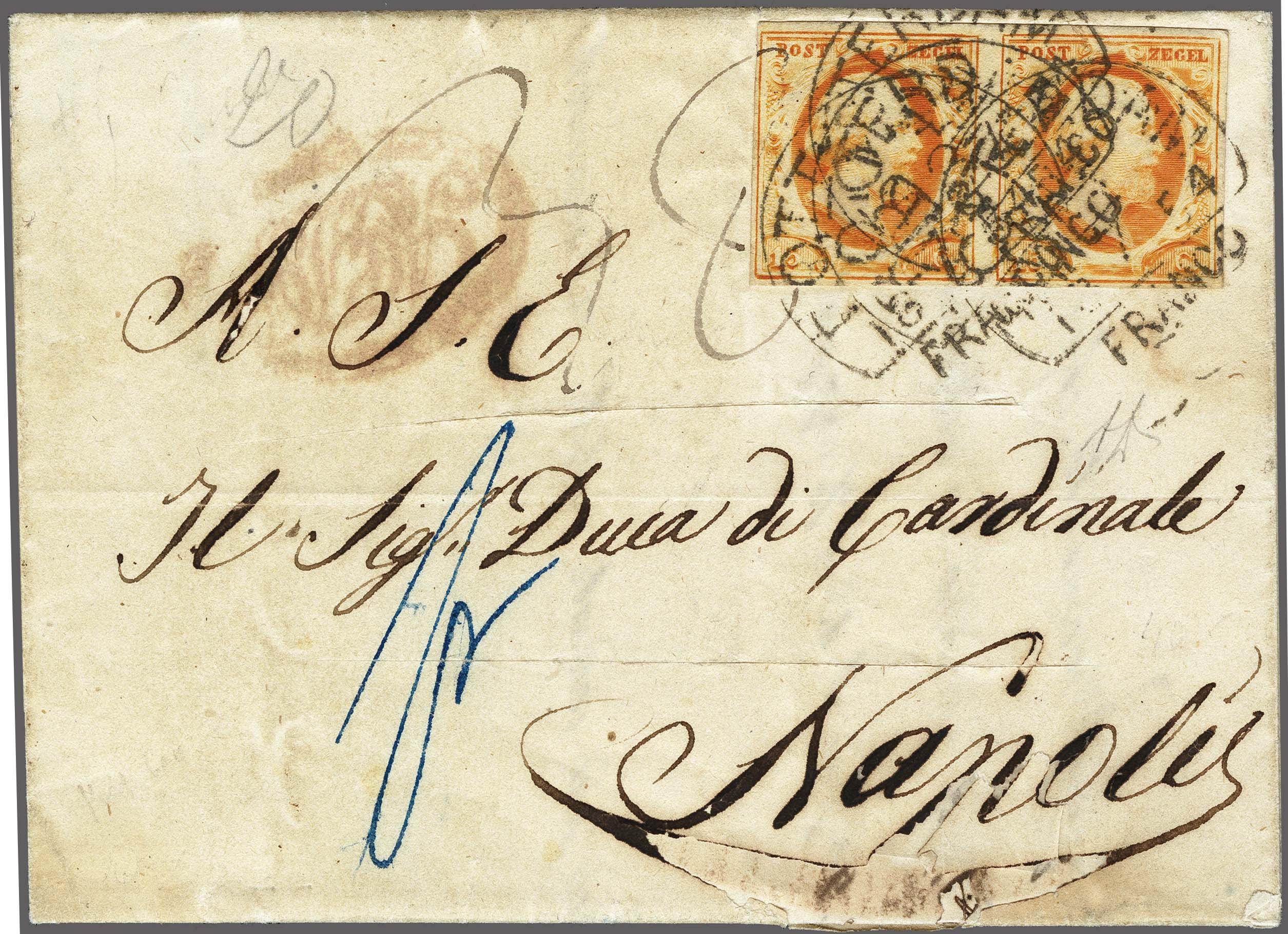 Lot 4225 - Netherlands and former colonies NL 1852 King William III -  Corinphila Veilingen Auction 250-253 - Day 4 - Proofs of Netherlands former colonies