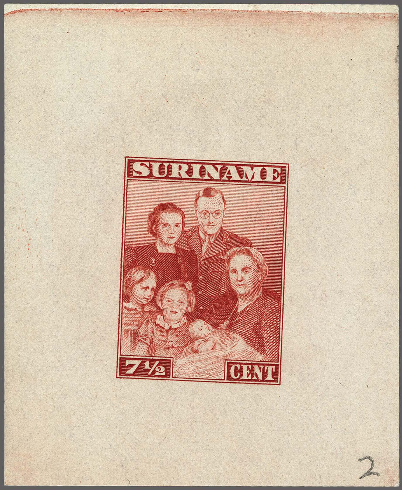 Lot 3429 - Netherlands and former colonies surinam -  Corinphila Veilingen Auction 250-253 - Day 4 - Proofs of Netherlands former colonies