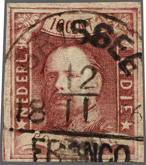 Lot 2665 - Netherlands and former colonies Netherlands Indies Half round franco cancellation - Corinphila Veilingen Auction 250-253 - Day 3 - Netherlands and former colonies - Single lots & Picture postcards Lot 2665 - Netherlands and former colonies Netherlands Indies Half round franco cancellation - Corinphila Veilingen Auction 250-253 - Day 3 - Netherlands and former colonies - Single lots & Picture postcards