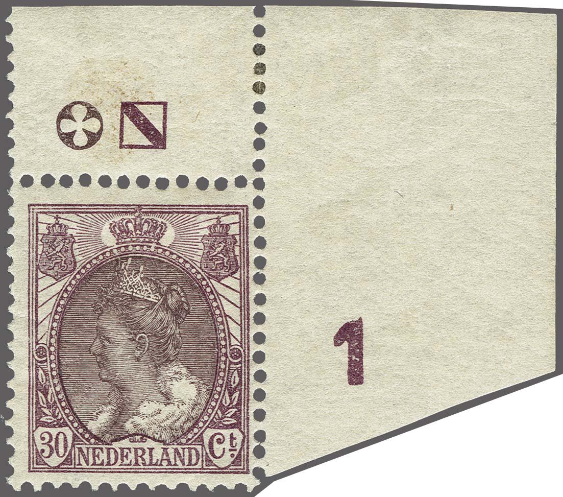 Lot 2559 - Netherlands and former colonies NL 1899 Numerals and Queen Wilhelmina - Corinphila Veilingen Auction 250-253 - Day 3 - Netherlands and former colonies - Single lots & Picture postcards Lot 2559 - Netherlands and former colonies NL 1899 Numerals and Queen Wilhelmina - Corinphila Veilingen Auction 250-253 - Day 3 - Netherlands and former colonies - Single lots & Picture postcards