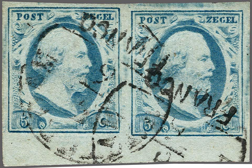Lot 3928 - Netherlands and former colonies NL 1852 King William III -  Corinphila Veilingen Auction 250-253 - Day 4 - Proofs of Netherlands former colonies