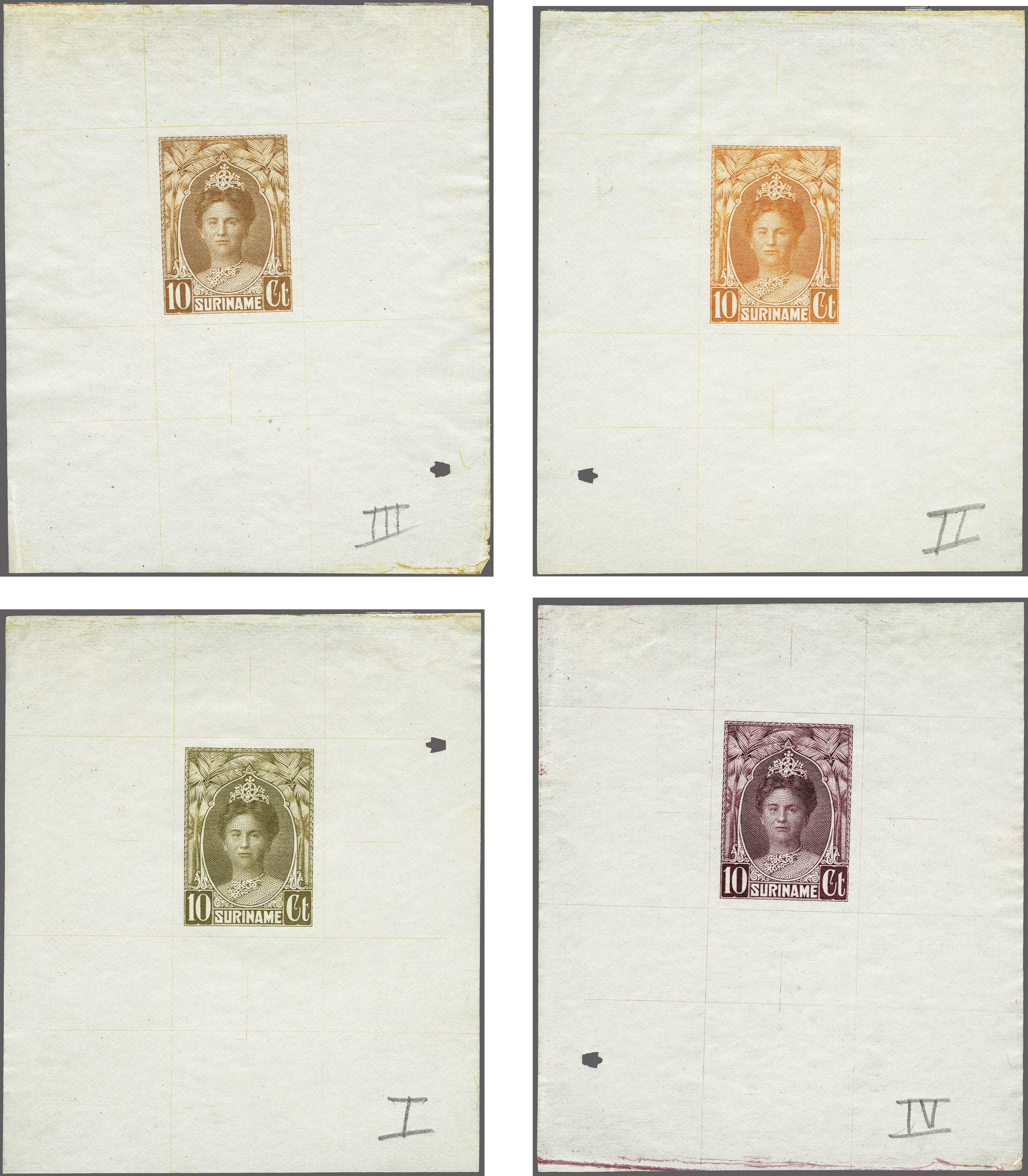 Lot 3420 - Netherlands and former colonies surinam - Corinphila Veilingen Auction 250-253 - Day 4 - Proofs of Netherlands former colonies Lot 3420 - Netherlands and former colonies surinam - Corinphila Veilingen Auction 250-253 - Day 4 - Proofs of Netherlands former colonies