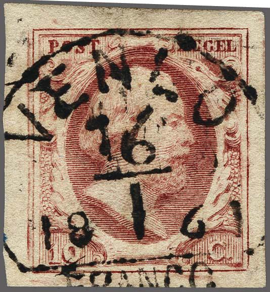 Lot 4286 - Netherlands and former colonies NL Semi-circular Cancellation - Corinphila Veilingen Auction 250-253 - Day 4 - Proofs of Netherlands former colonies Lot 4286 - Netherlands and former colonies NL Semi-circular Cancellation - Corinphila Veilingen Auction 250-253 - Day 4 - Proofs of Netherlands former colonies