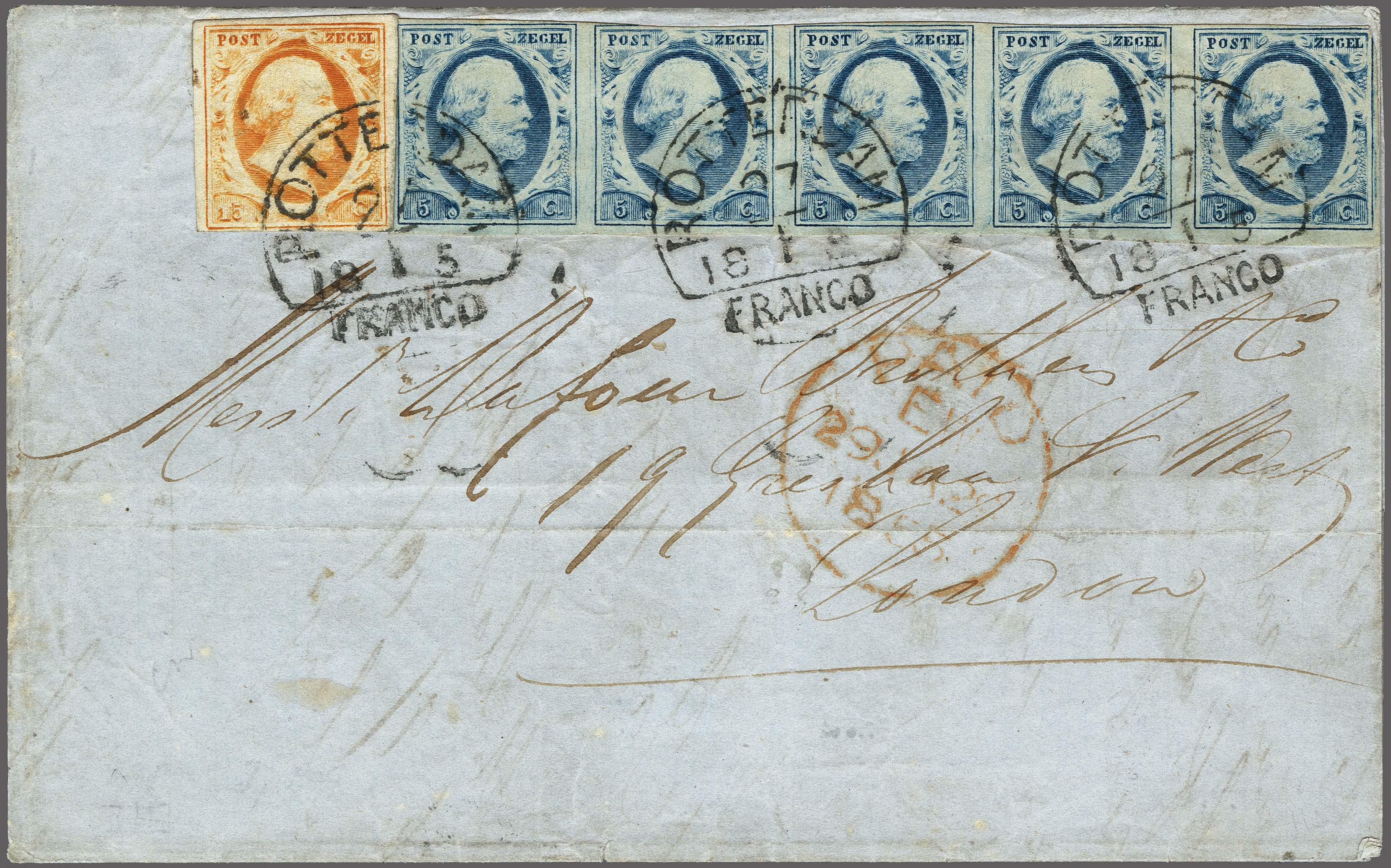 Lot 4170 - Netherlands and former colonies NL 1852 King William III - Corinphila Veilingen Auction 250-253 - Day 4 - Proofs of Netherlands former colonies Lot 4170 - Netherlands and former colonies NL 1852 King William III - Corinphila Veilingen Auction 250-253 - Day 4 - Proofs of Netherlands former colonies