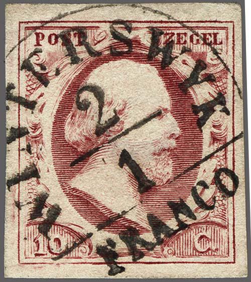 Lot 4290 - Netherlands and former colonies NL Semi-circular Cancellation - Corinphila Veilingen Auction 250-253 - Day 4 - Proofs of Netherlands former colonies Lot 4290 - Netherlands and former colonies NL Semi-circular Cancellation - Corinphila Veilingen Auction 250-253 - Day 4 - Proofs of Netherlands former colonies