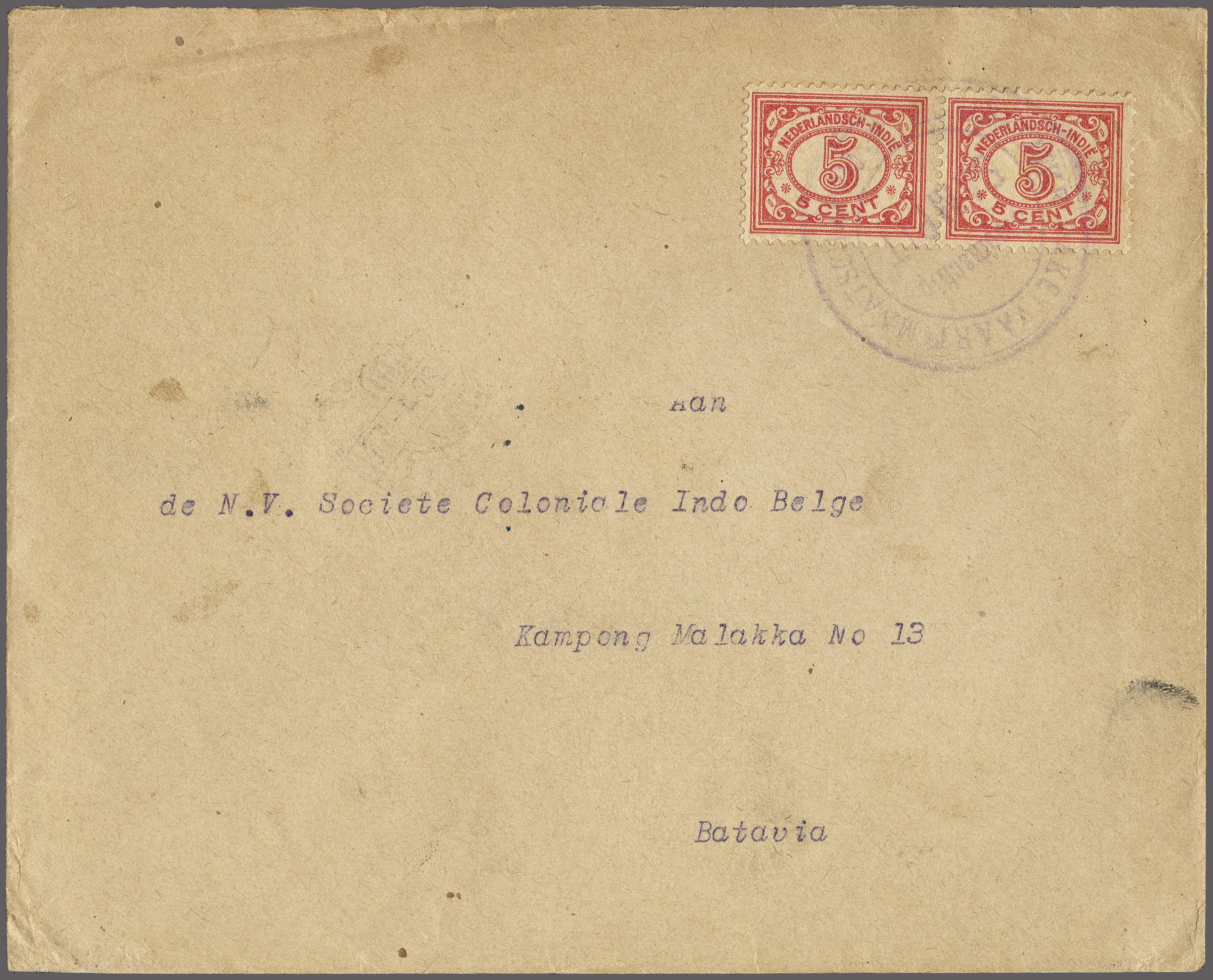 Lot 2712 - Netherlands and former colonies DEI KPM cancellation -  Corinphila Veilingen Auction 250-253 - Day 3 - Netherlands and former colonies - Single lots & Picture postcards