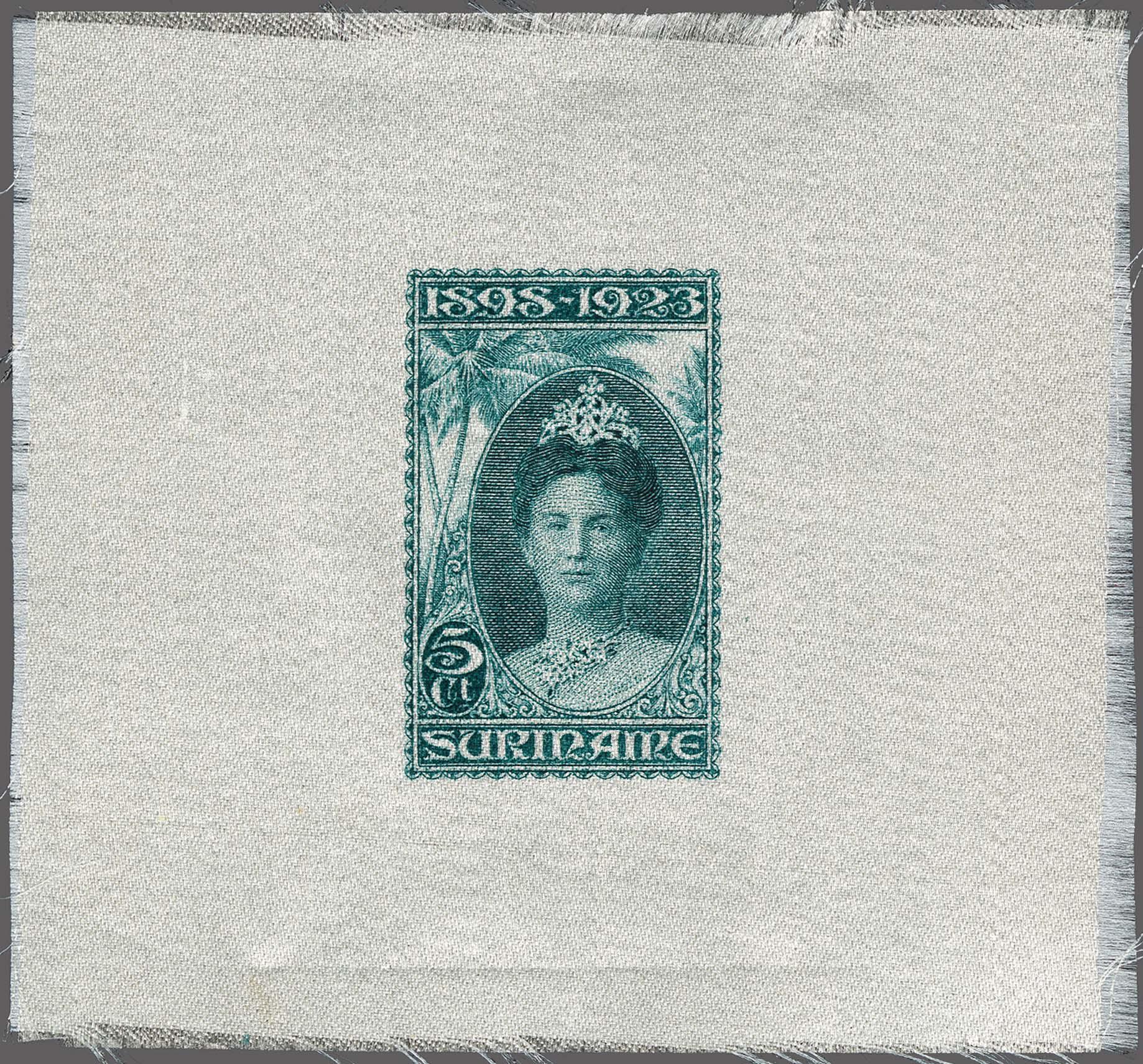 Lot 3419 - Netherlands and former colonies surinam - Corinphila Veilingen Auction 250-253 - Day 4 - Proofs of Netherlands former colonies Lot 3419 - Netherlands and former colonies surinam - Corinphila Veilingen Auction 250-253 - Day 4 - Proofs of Netherlands former colonies