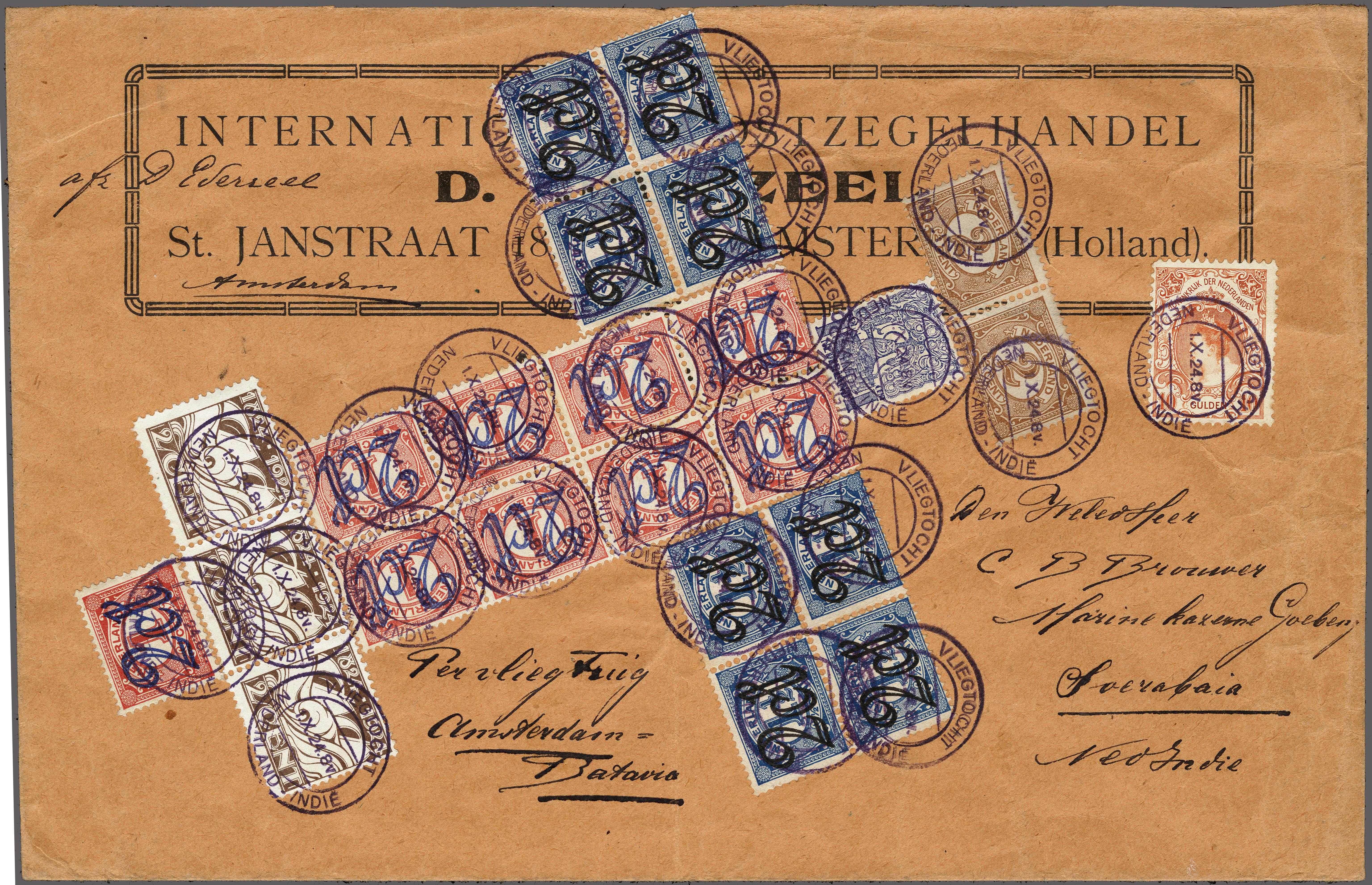 Lot 2629 - Netherlands and former colonies Netherlands - Corinphila Veilingen Auction 250-253 - Day 3 - Netherlands and former colonies - Single lots & Picture postcards Lot 2629 - Netherlands and former colonies Netherlands - Corinphila Veilingen Auction 250-253 - Day 3 - Netherlands and former colonies - Single lots & Picture postcards