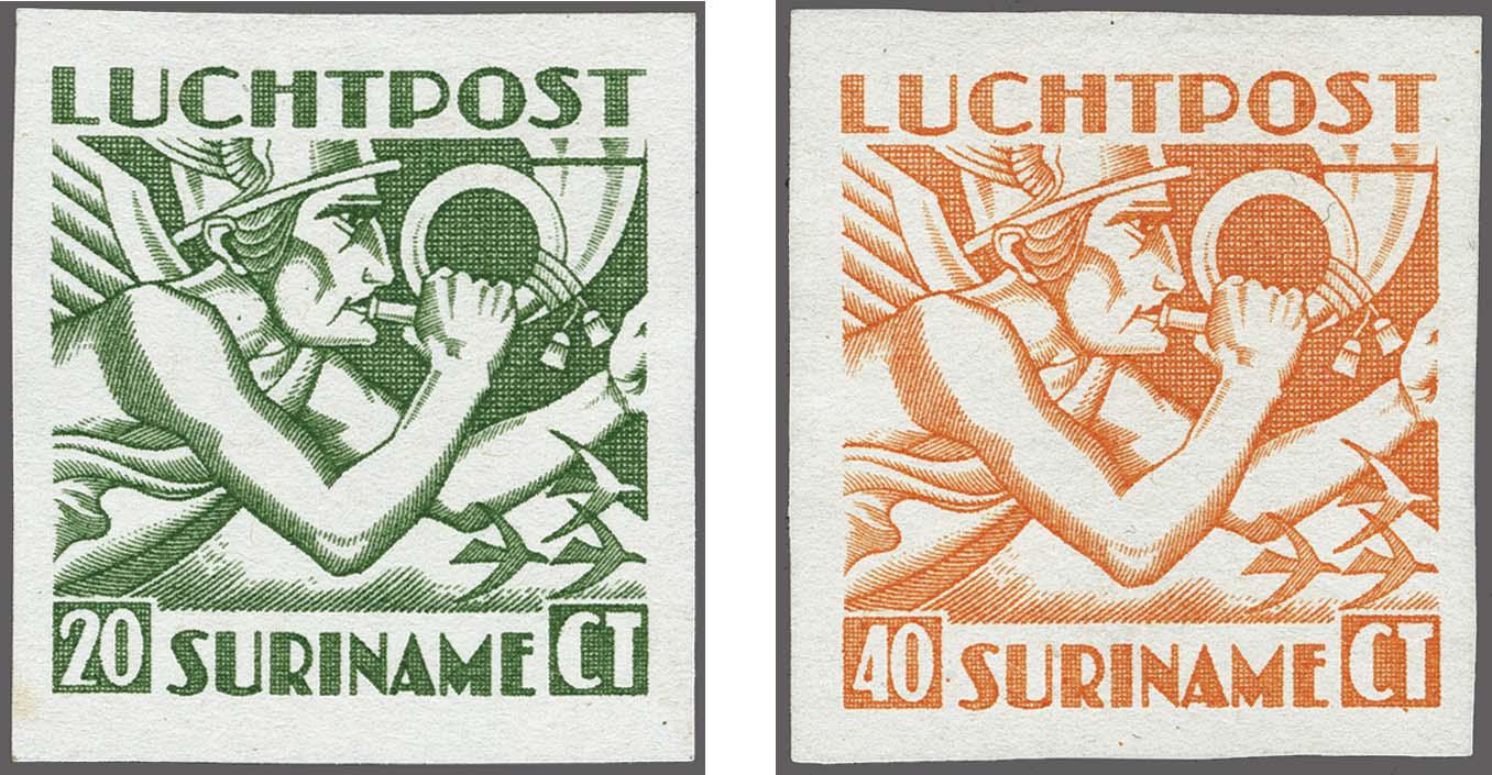 Lot 3441 - Netherlands and former colonies surinam -  Corinphila Veilingen Auction 250-253 - Day 4 - Proofs of Netherlands former colonies