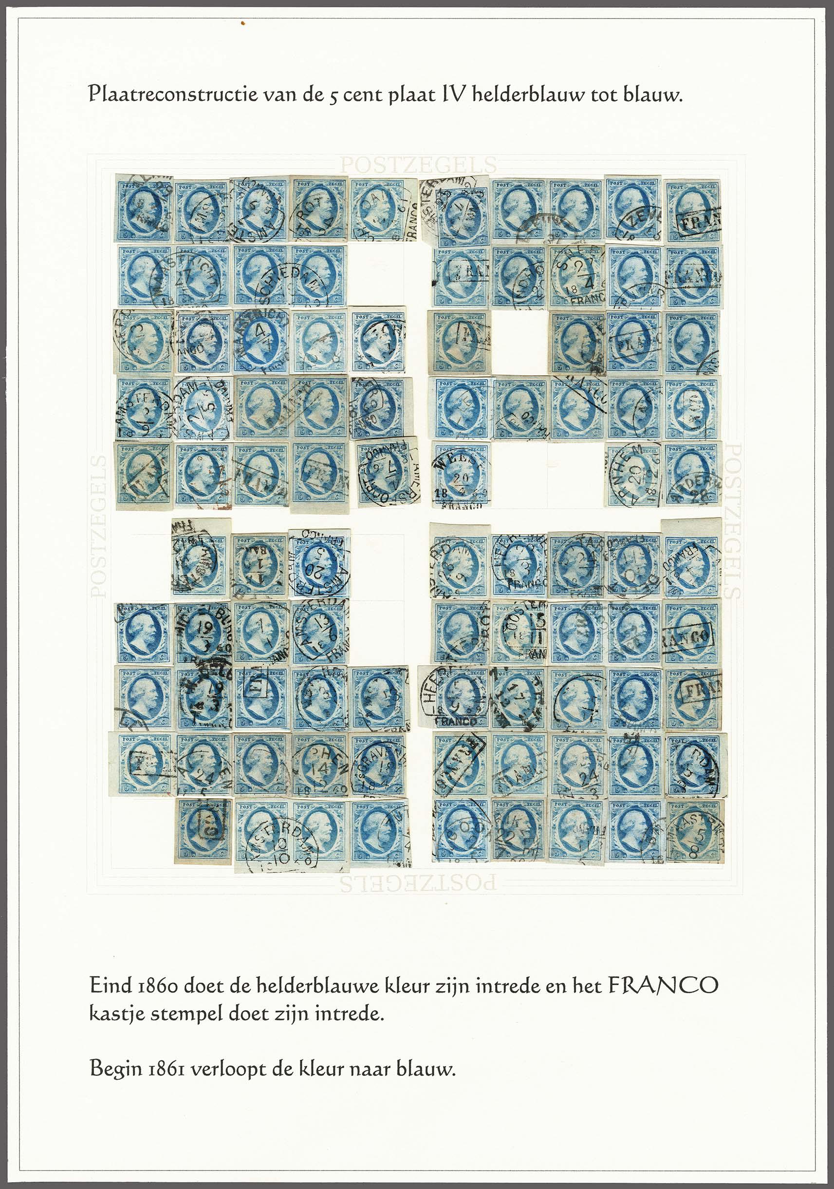 Lot 4136 - Netherlands and former colonies NL 1852 King William III -  Corinphila Veilingen Auction 250-253 - Day 4 - Proofs of Netherlands former colonies