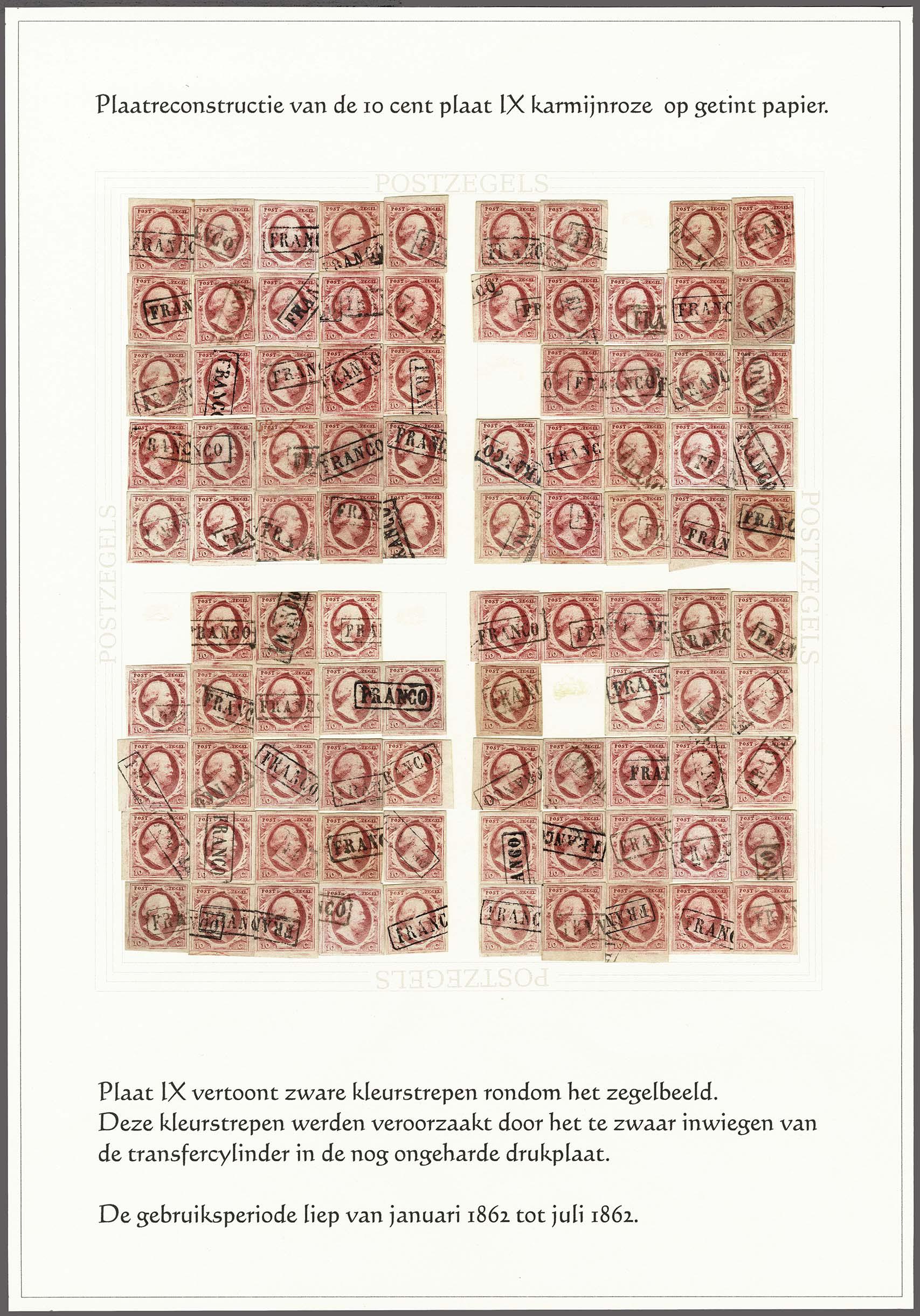 Lot 4153 - Netherlands and former colonies NL 1852 King William III -  Corinphila Veilingen Auction 250-253 - Day 4 - Proofs of Netherlands former colonies