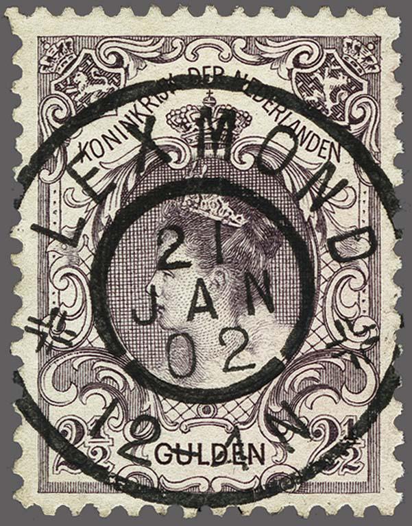 Lot 2558 - Netherlands and former colonies NL Circular Date Cancellation (large) - Corinphila Veilingen Auction 250-253 - Day 3 - Netherlands and former colonies - Single lots & Picture postcards Lot 2558 - Netherlands and former colonies NL Circular Date Cancellation (large) - Corinphila Veilingen Auction 250-253 - Day 3 - Netherlands and former colonies - Single lots & Picture postcards