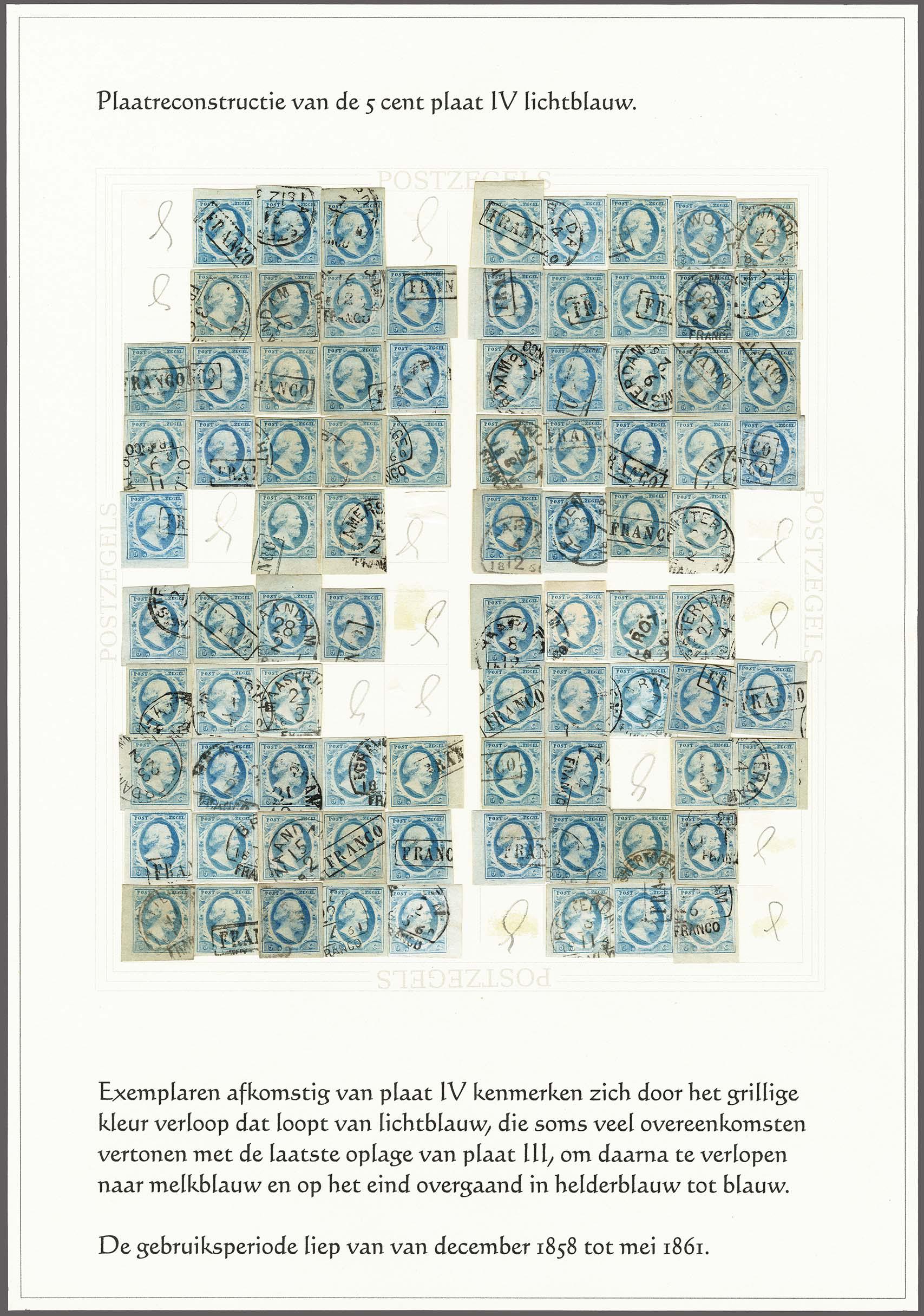 Lot 4138 - Netherlands and former colonies NL 1852 King William III -  Corinphila Veilingen Auction 250-253 - Day 4 - Proofs of Netherlands former colonies