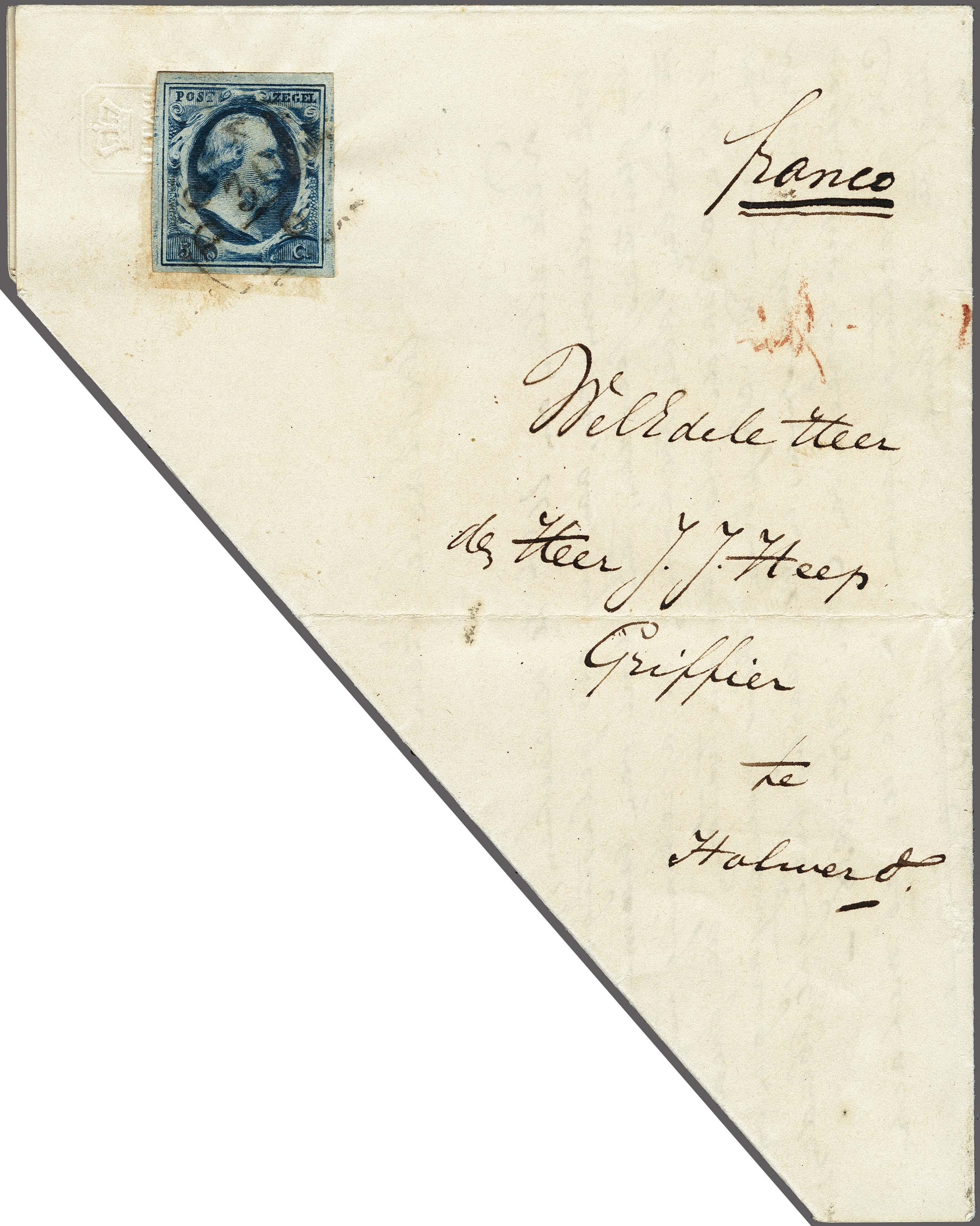 Lot 4174 - Netherlands and former colonies NL 1852 King William III - Corinphila Veilingen Auction 250-253 - Day 4 - Proofs of Netherlands former colonies Lot 4174 - Netherlands and former colonies NL 1852 King William III - Corinphila Veilingen Auction 250-253 - Day 4 - Proofs of Netherlands former colonies