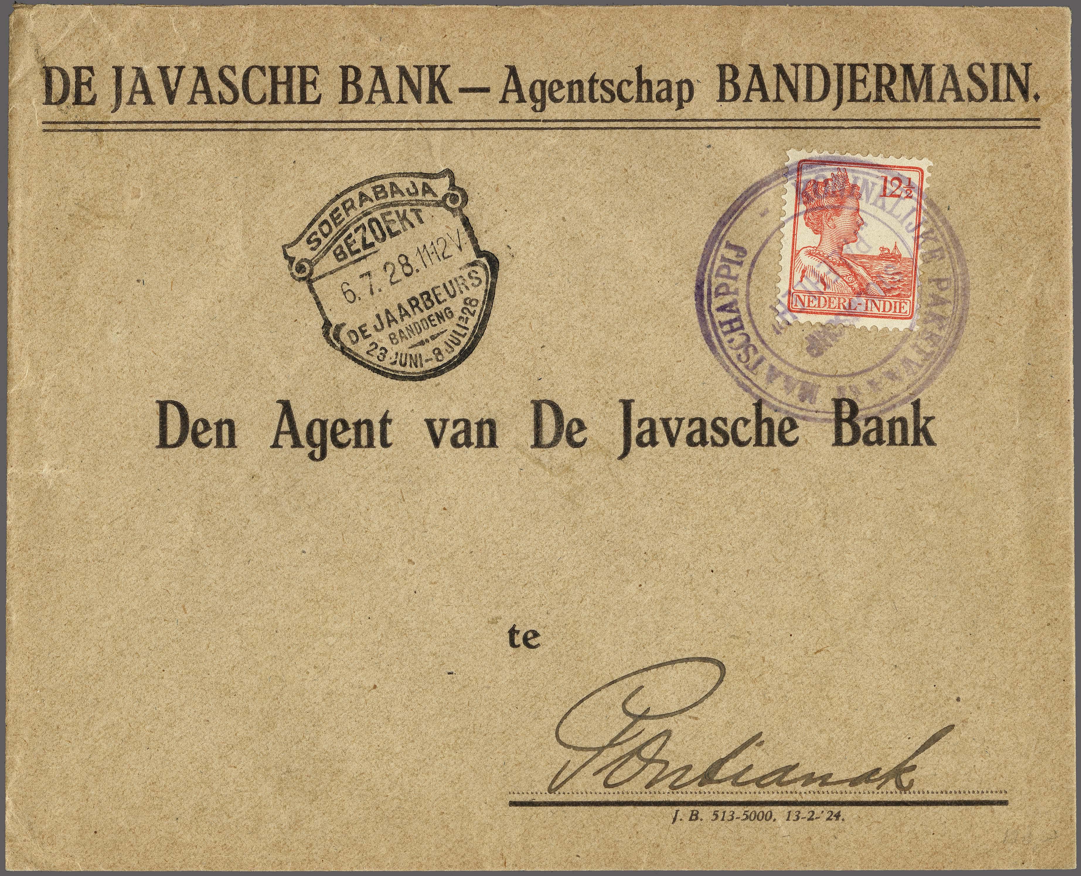 Lot 2709 - Netherlands and former colonies DEI KPM cancellation -  Corinphila Veilingen Auction 250-253 - Day 3 - Netherlands and former colonies - Single lots & Picture postcards